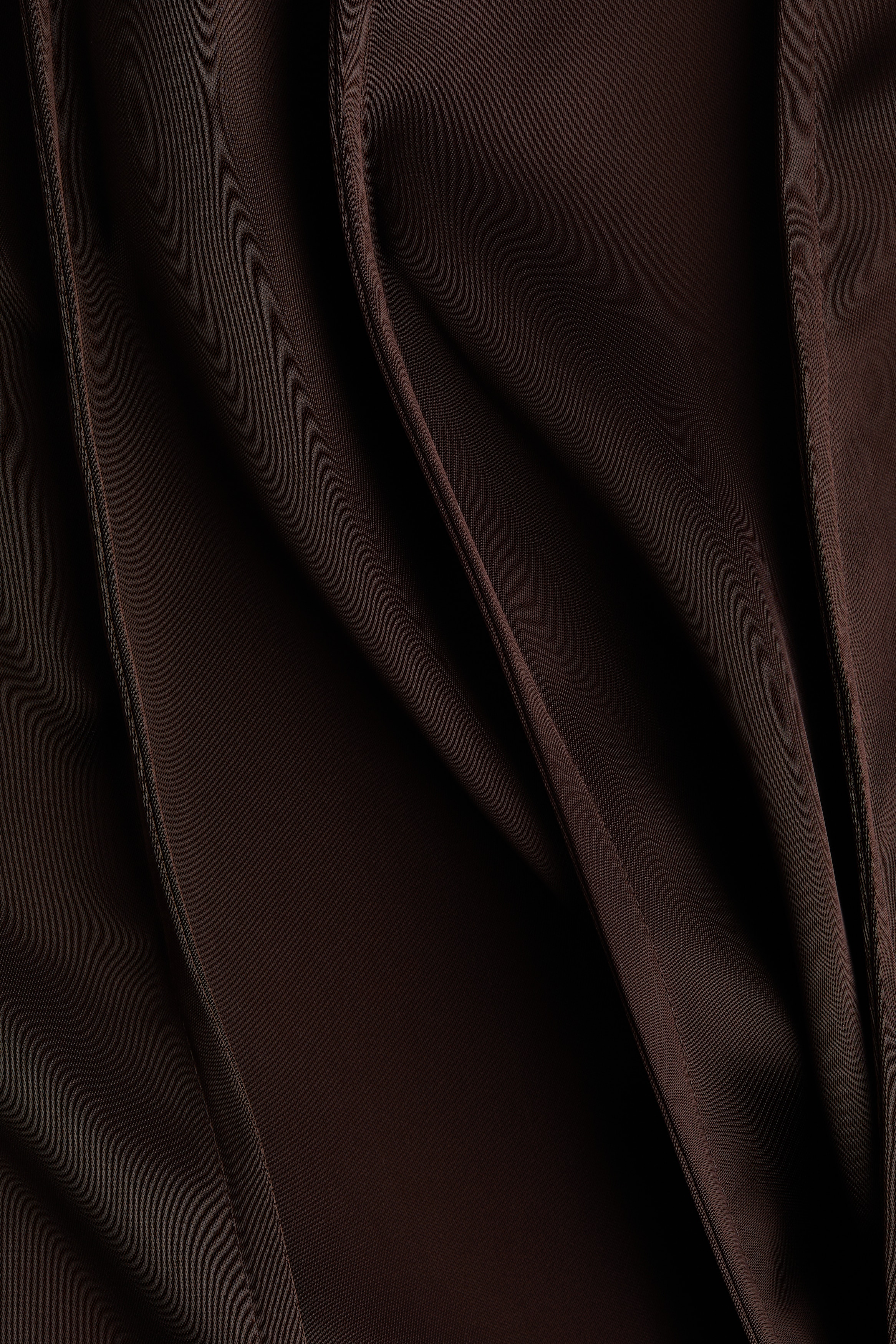 A-line satin skirt