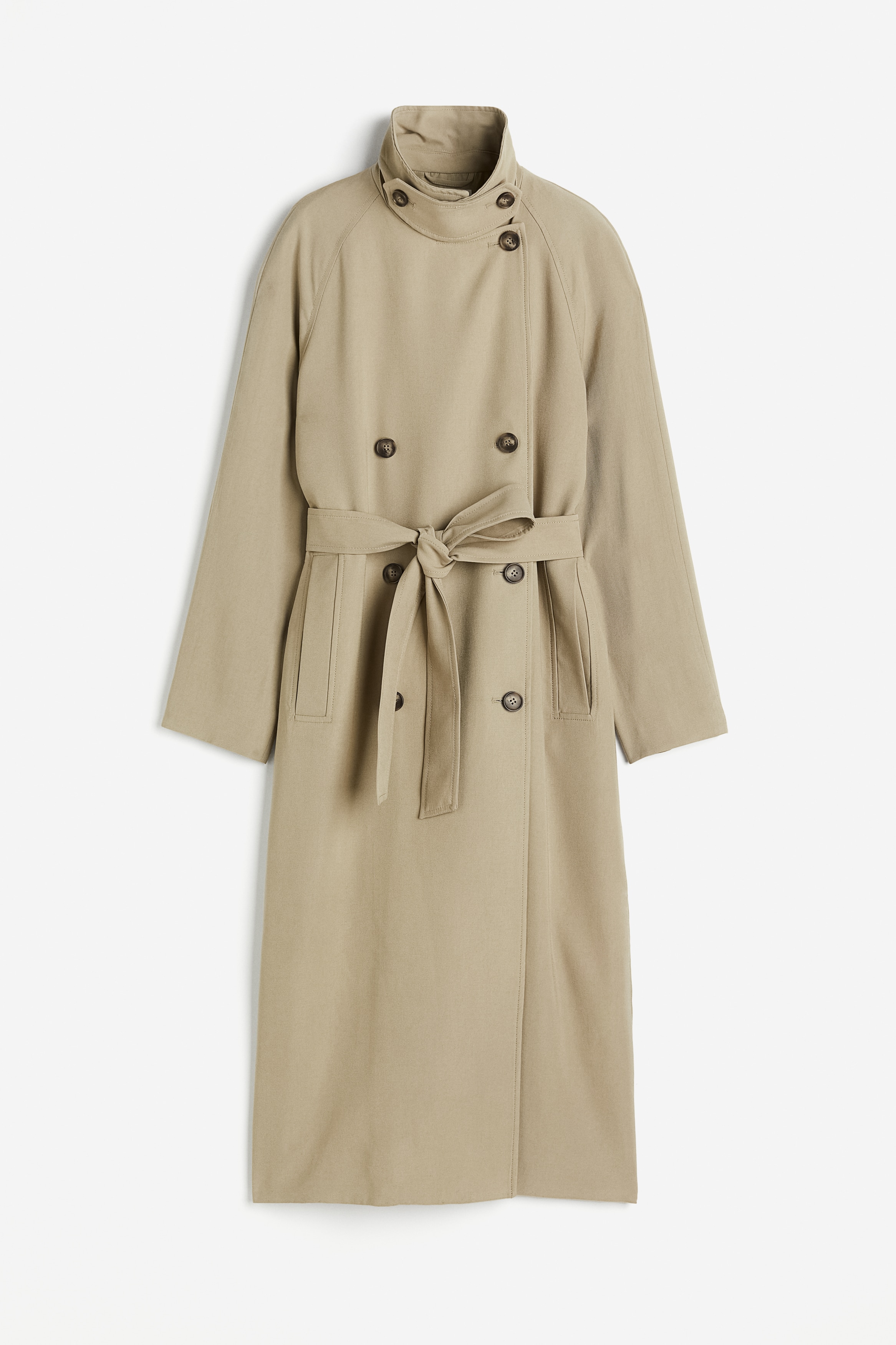 Trenchcoat - Langarm - Lang - Dunkelbeige - Ladies | H&M DE