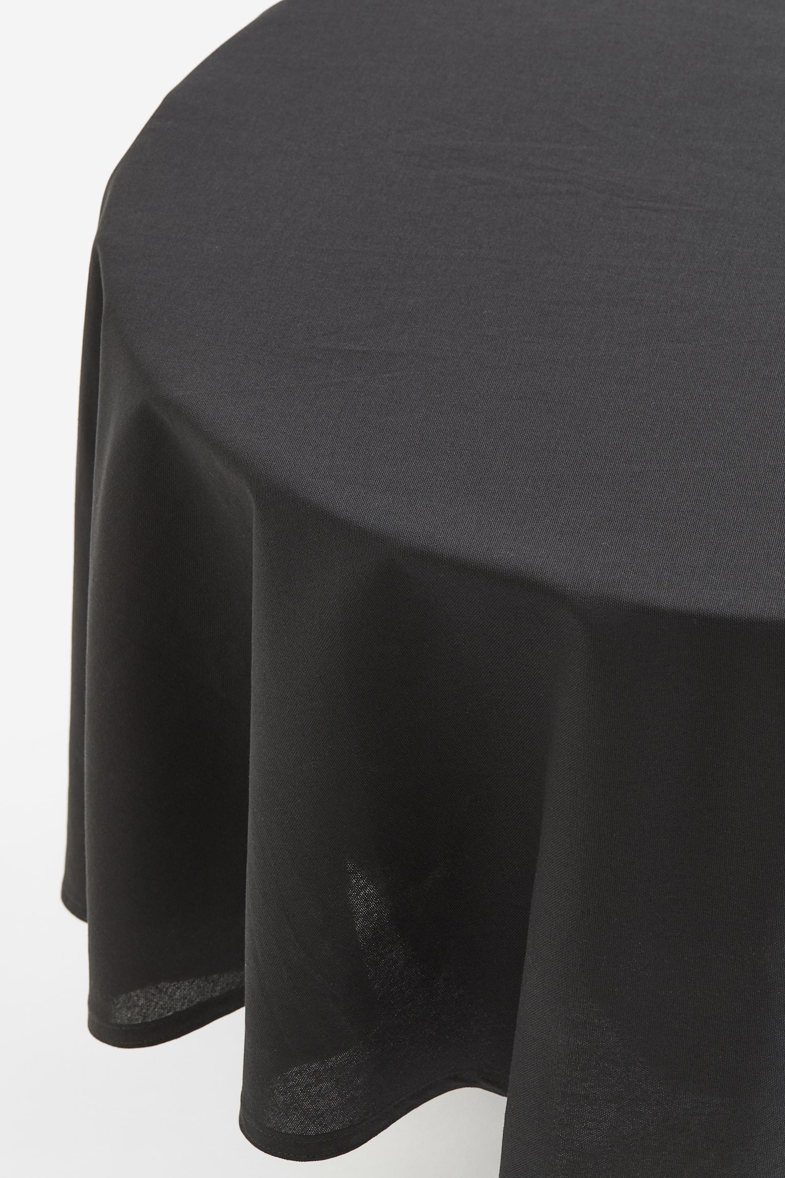 Round cotton tablecloth - Dark grey/Dark green - 3