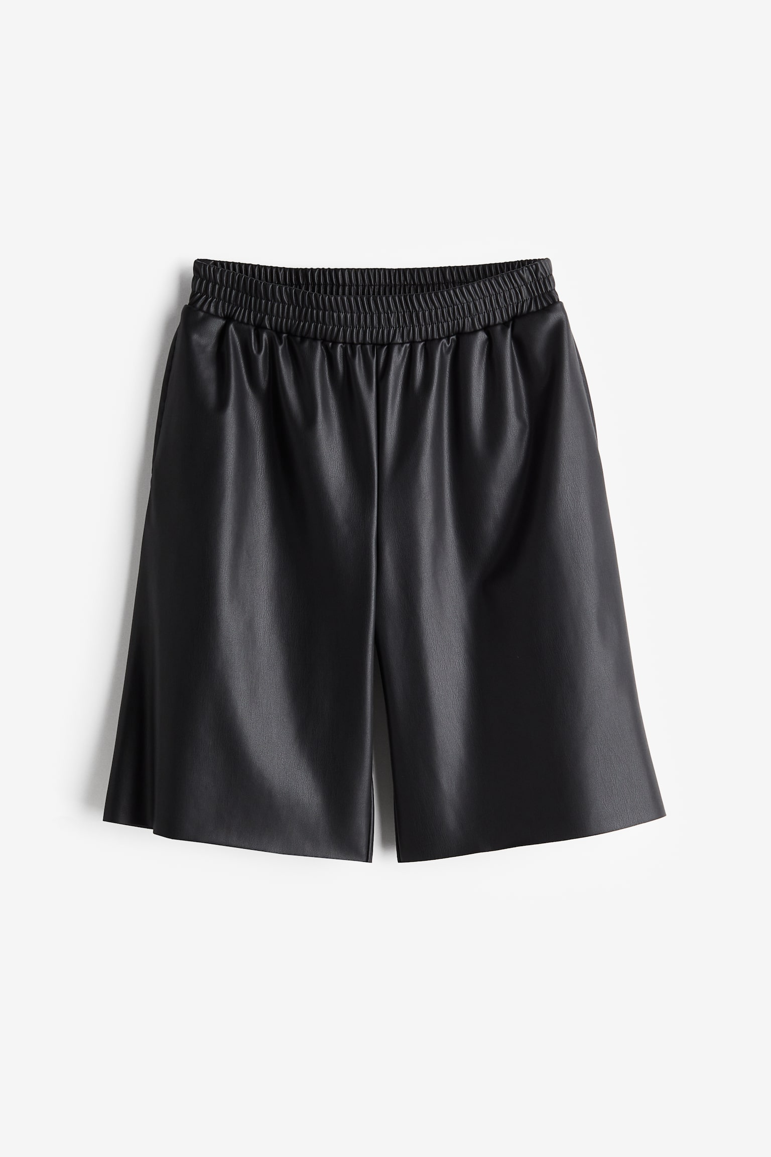 Coated Bermuda Shorts - Black - 2