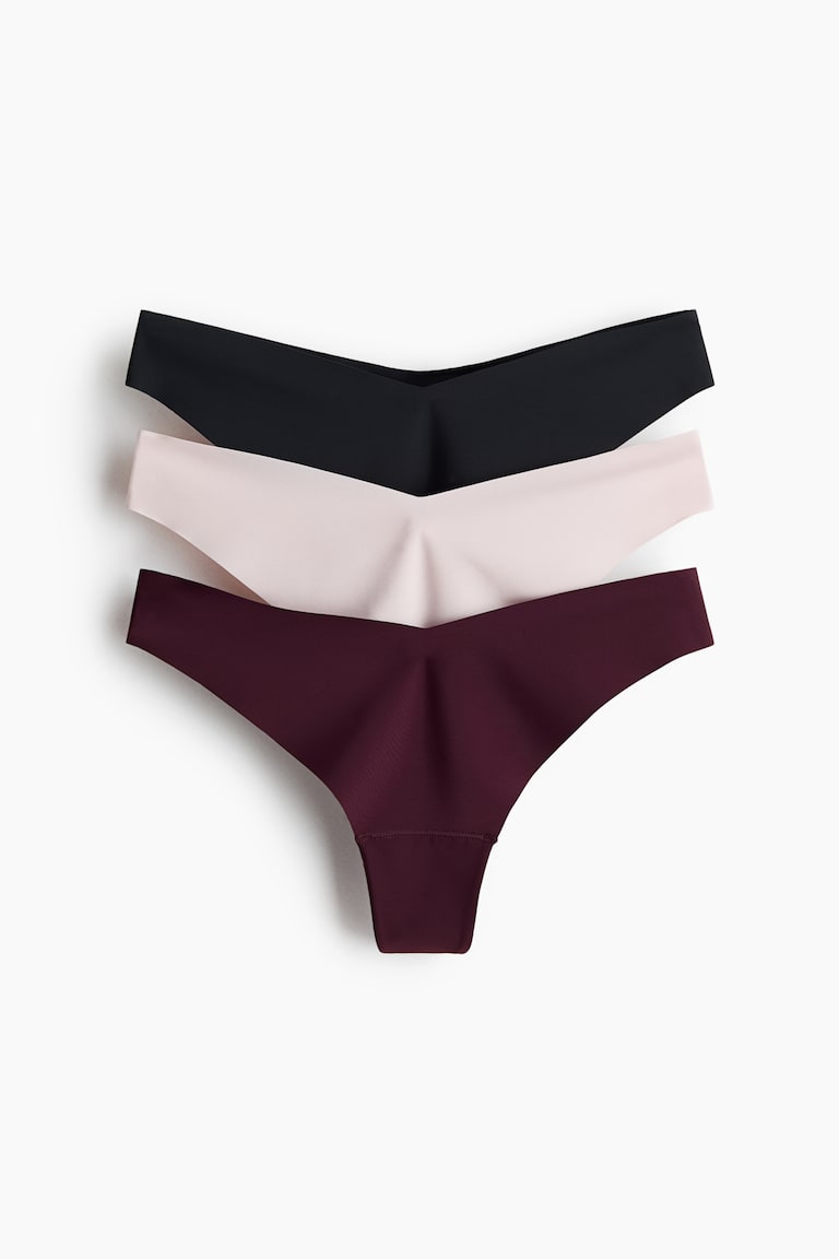 Tri para neprimetnih tanga gaćica Lycra®