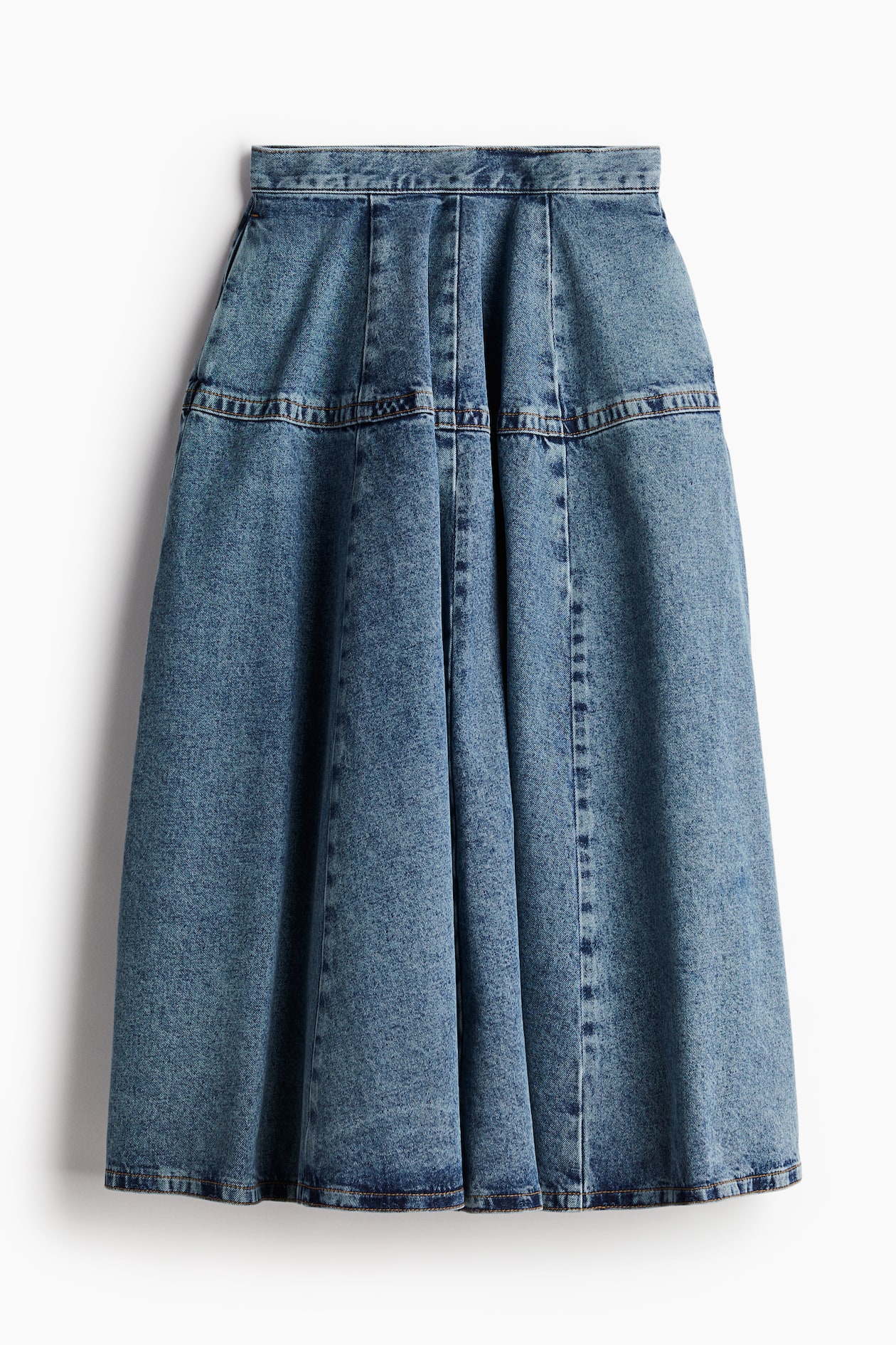 Gonna a ruota in denim Blu denim DONNA H&M IT