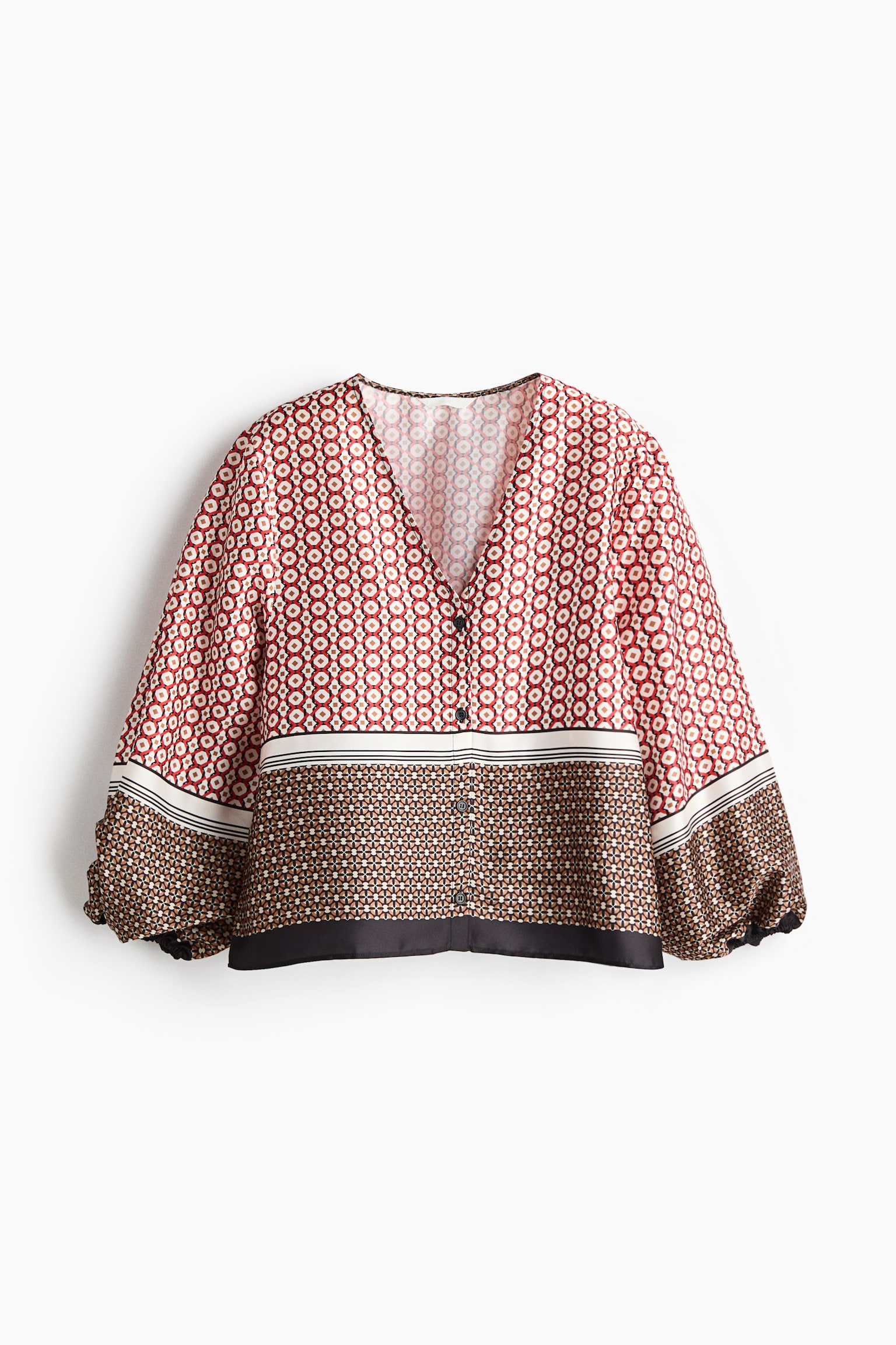 V-neck blouse - 2