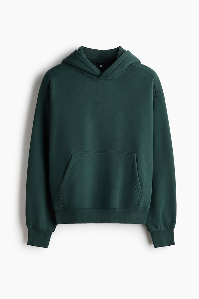 Oversized Printed Hoodie - Dark green/Washed black/Bushwick - 1