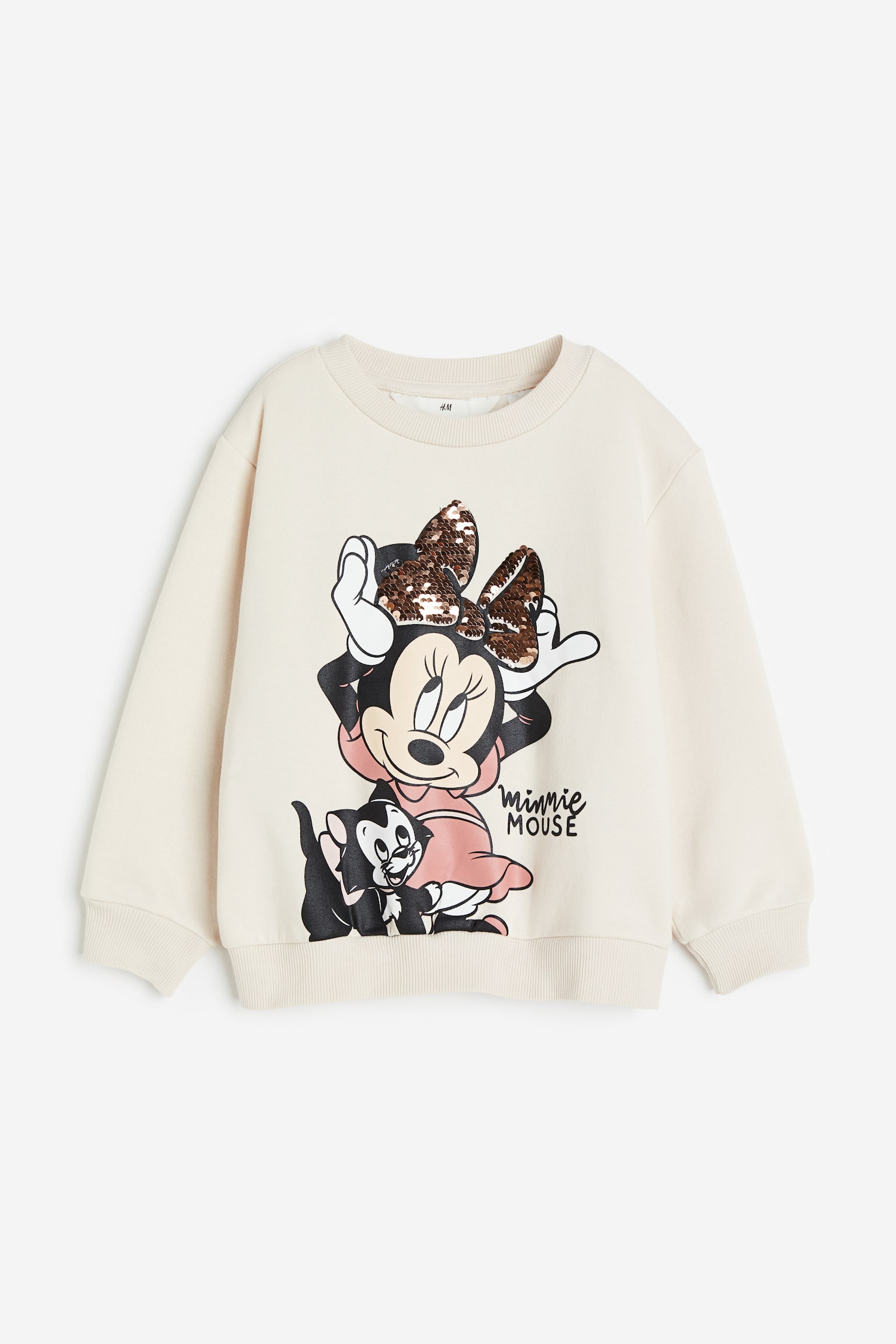 Print Sweater - Cream/Minnie Mouse/Light purple/Encanto/Light pink/Barbie/Light grey marle/Minnie Mouse/White/Frozen/Light pink/Frozen/Light pink/Barbie/Light beige/SmileyWorld®/Old rose/Minnie Mouse - 2