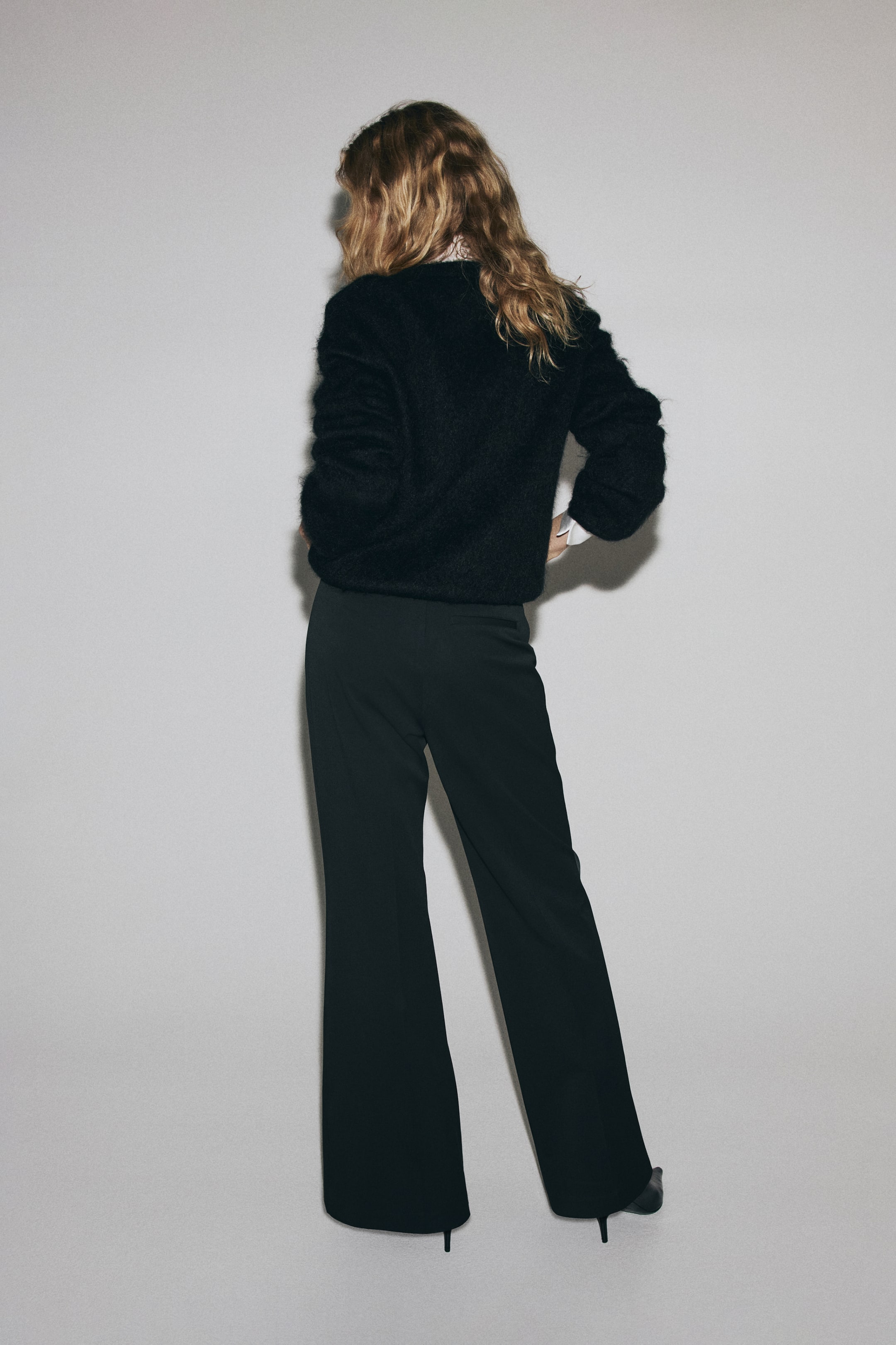 View larger image: Flared Belted Pants - Black - Ladies | H&M US 4