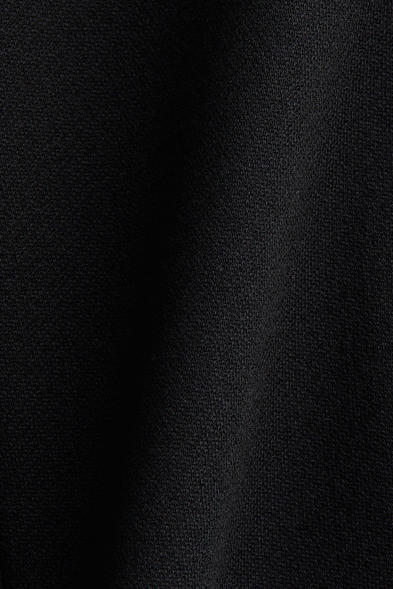 Haut péplum en jersey point de Rome - Noir/Gris foncé chiné/Beige clair - 3