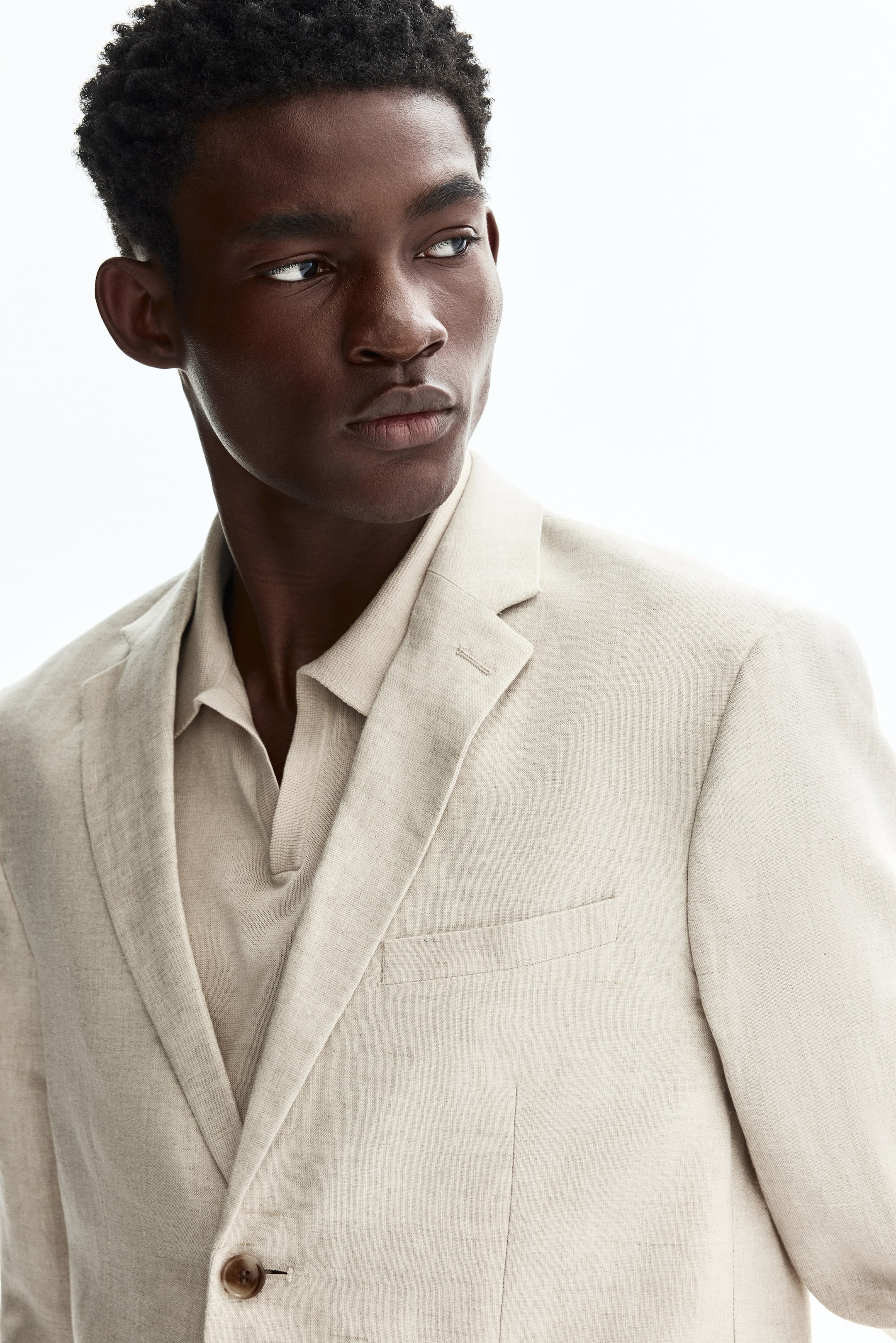 Slim-Fit Linen Jacket