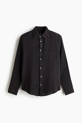 Skjorta i bomullsmuslin Regular Fit