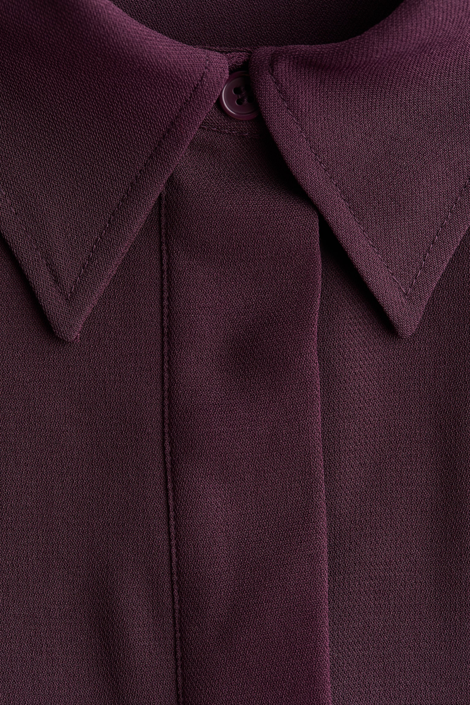 Shirt dress - Burgundy/Black - 5