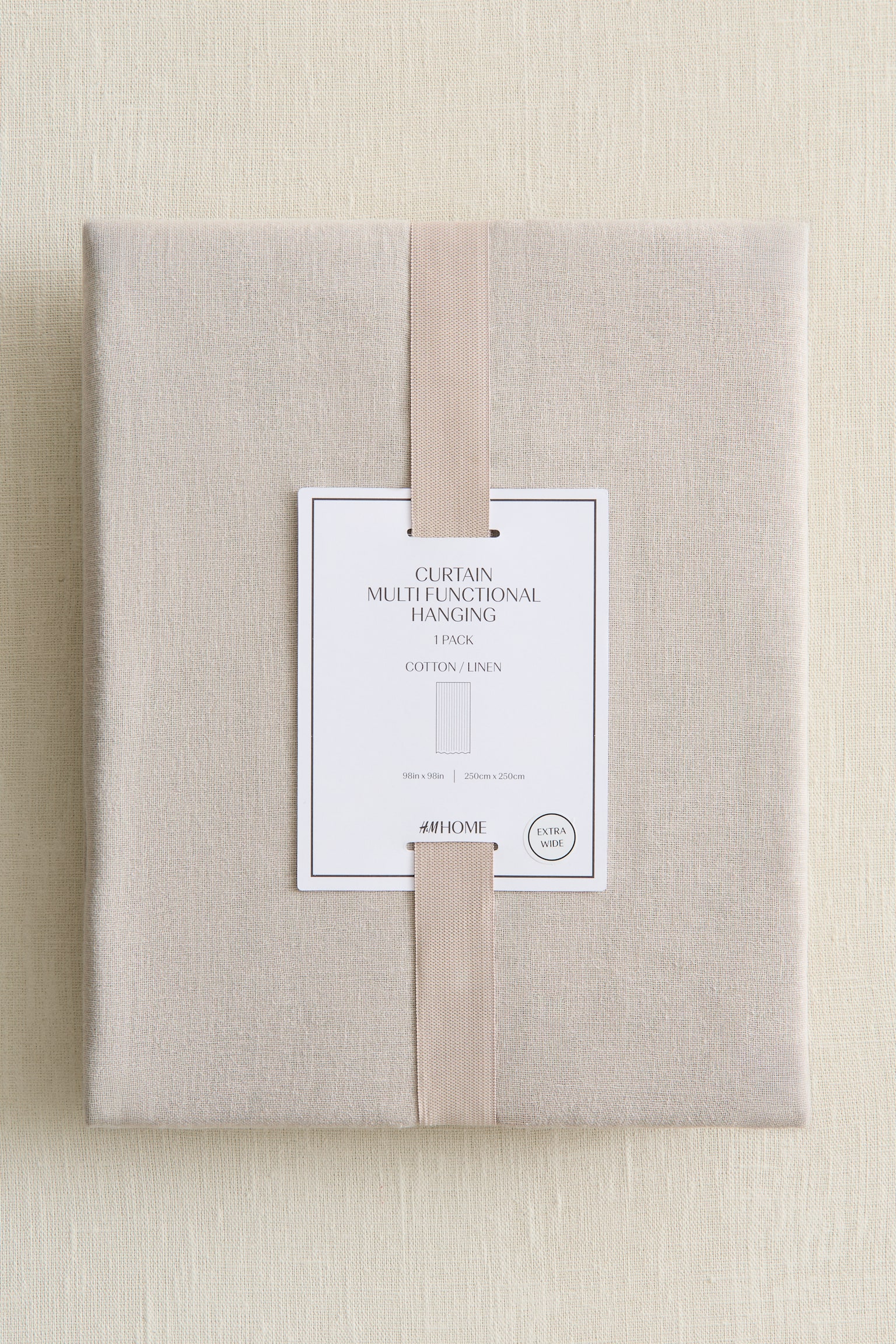 1-pack wide linen-blend curtain length - Beige/White/Beige/Sage green/Light blue - 4