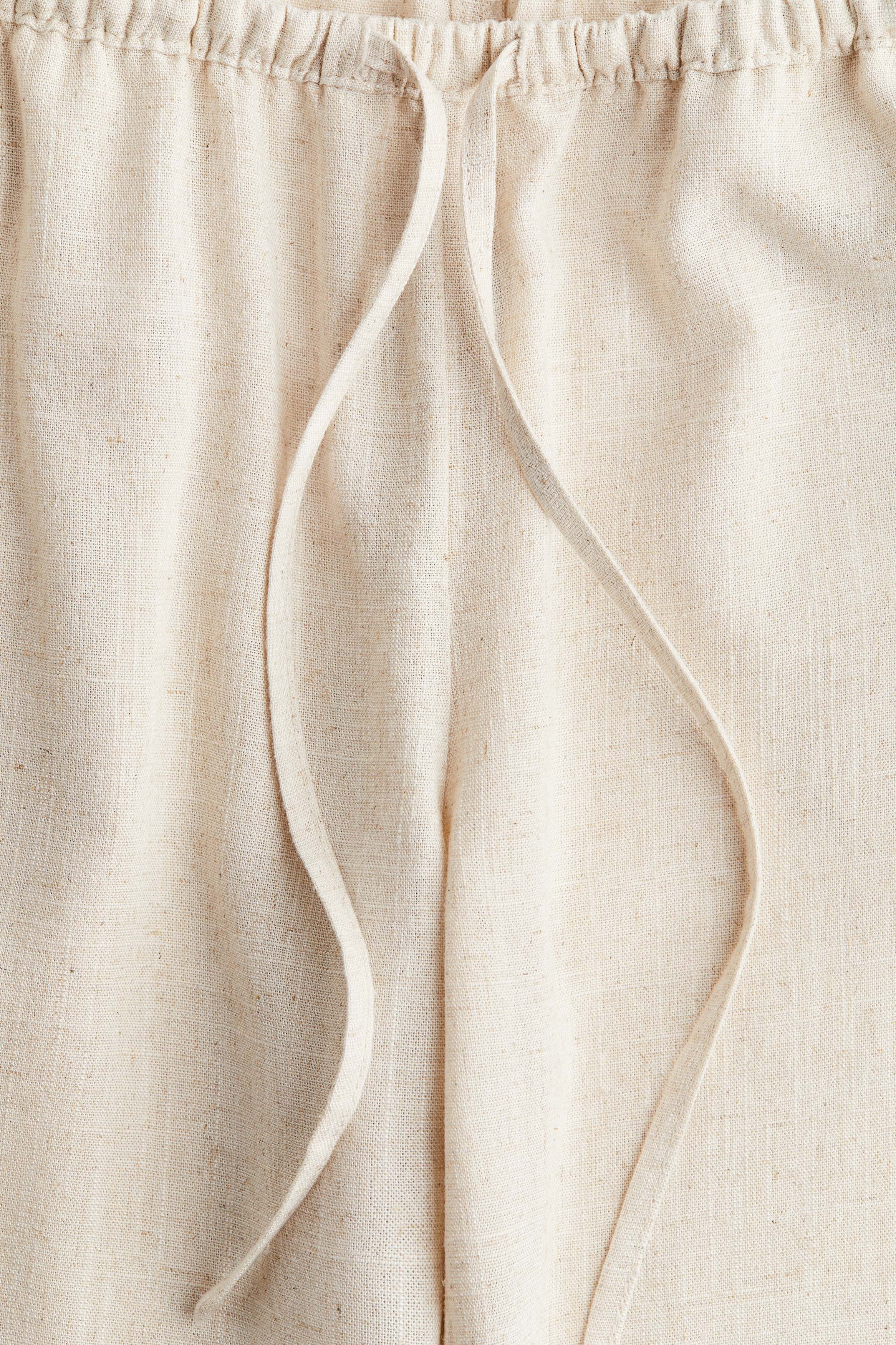 Straight drawstring trousers