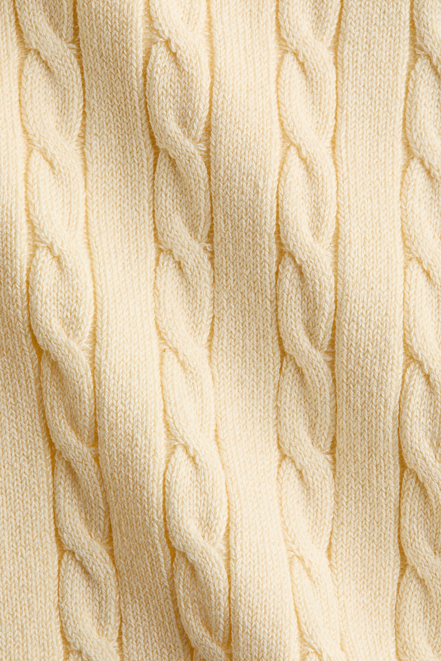 Cable-knit cardigan - Light yellow/Navy blue/Light blue - 2