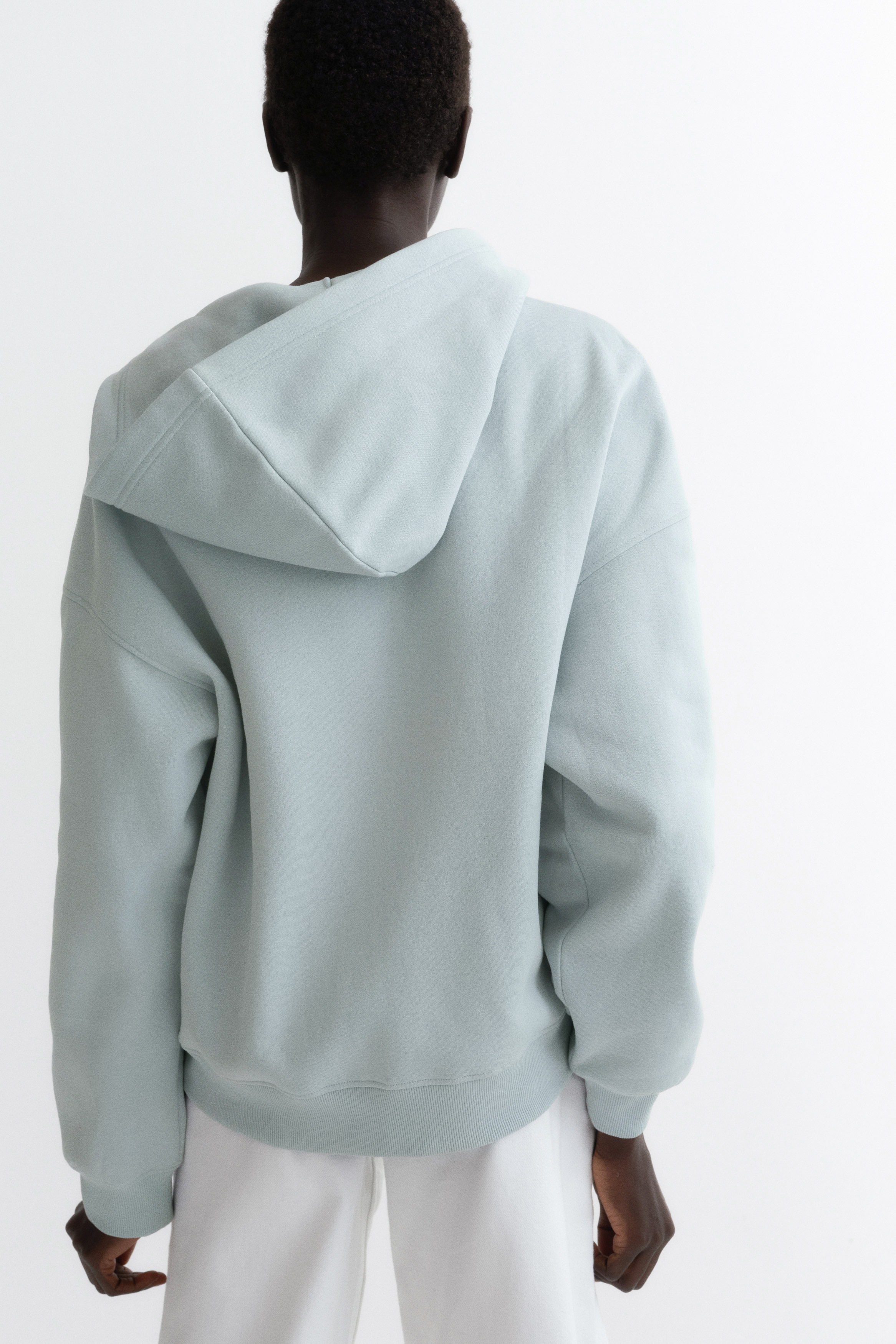 Zip-through hoodie