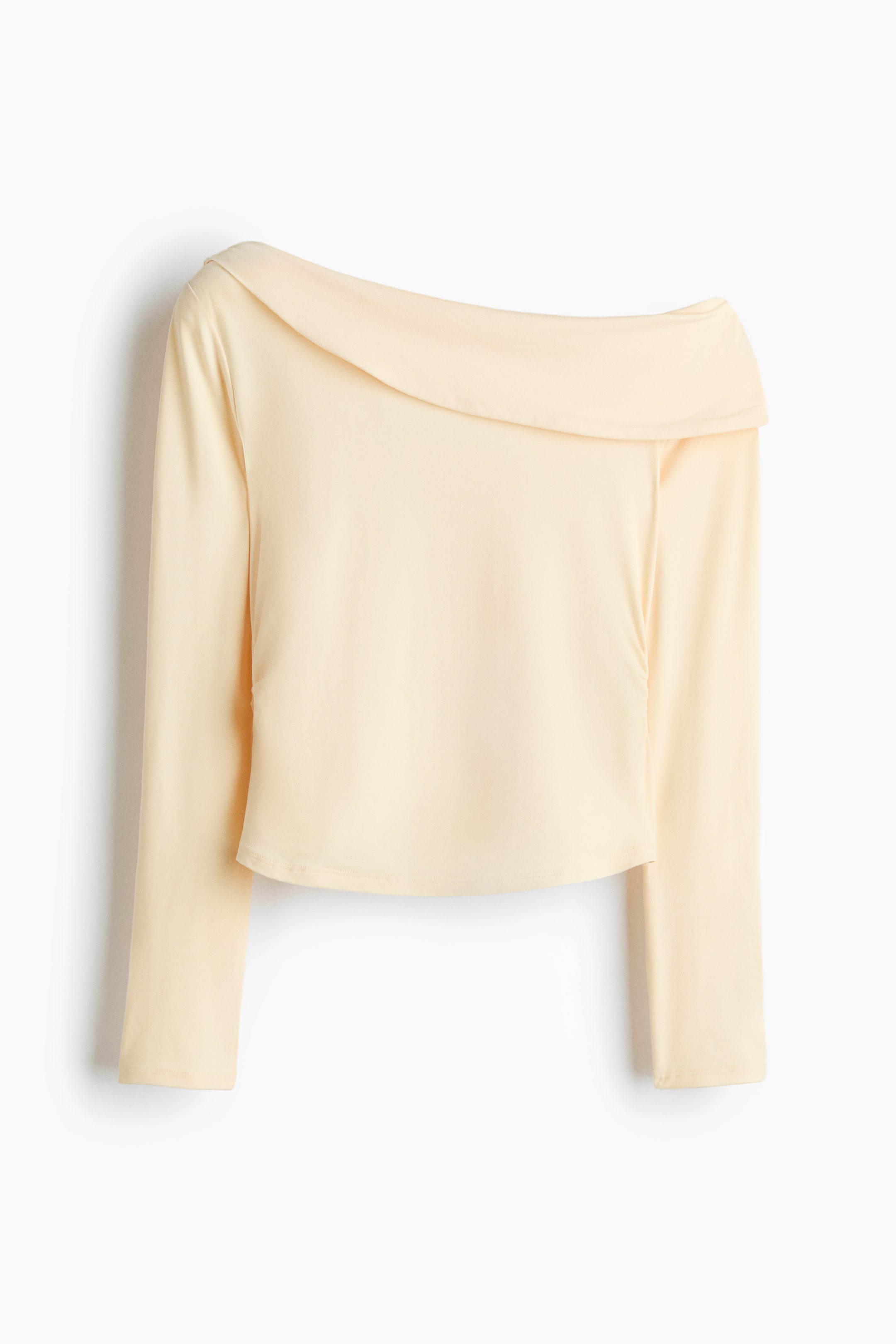 View larger image: One-shoulder jersey top - Light yellow - Ladies | H&M IN 1