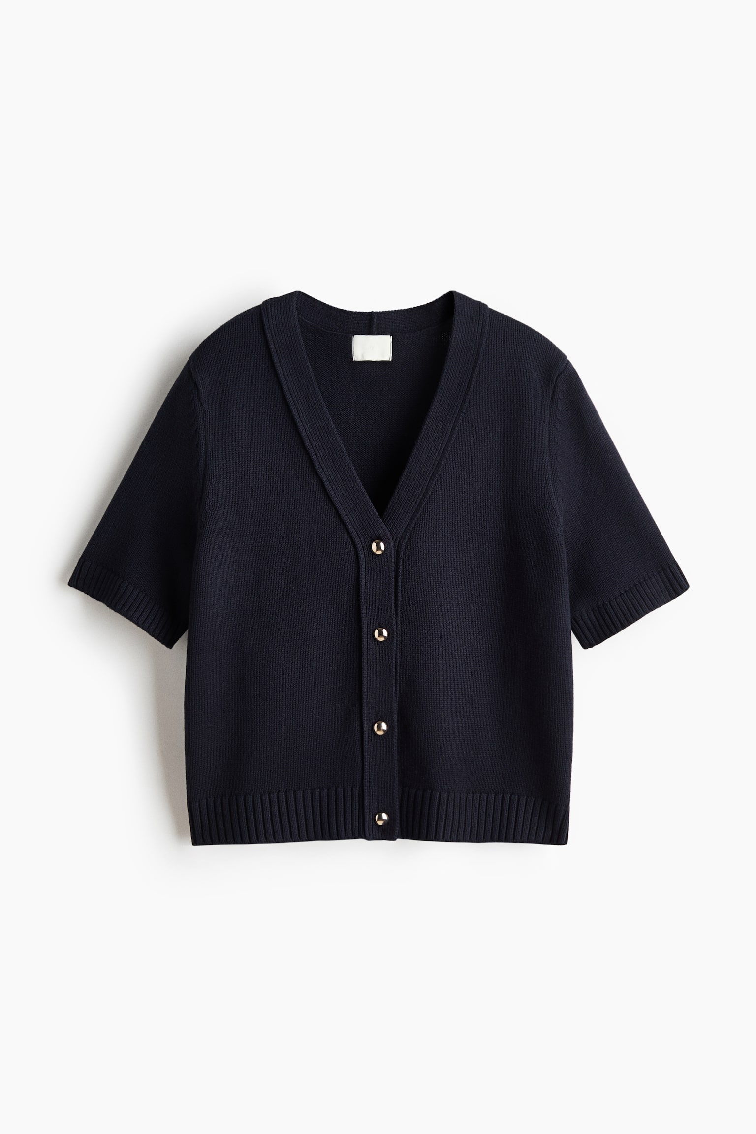 Cardigan a maniche corte - Blu navy/Rosso acceso/Beige chiaro