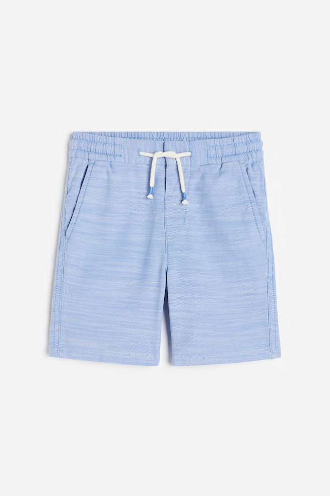 Loose Fit chino shorts - Light blue/Light beige