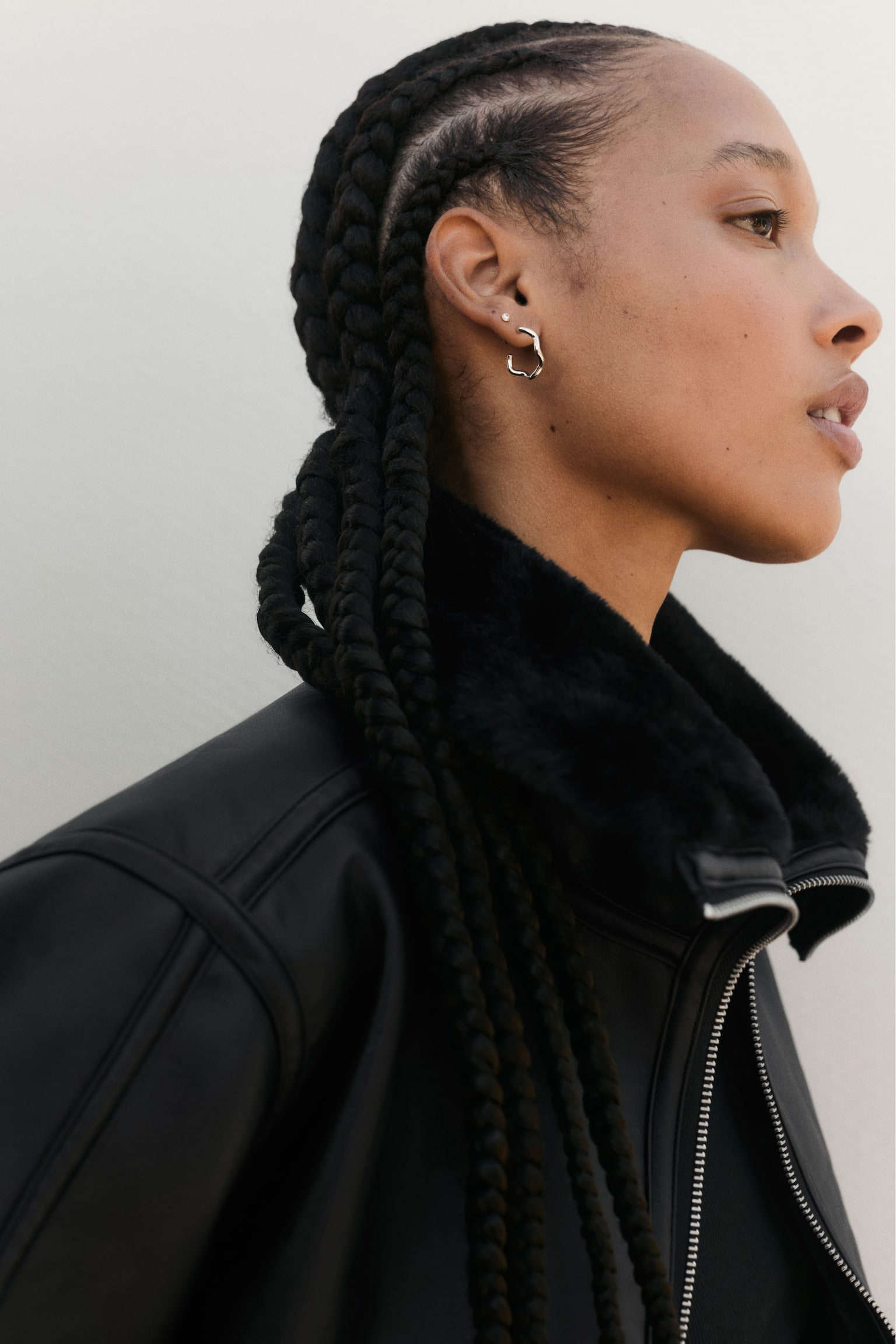 Женская куртка H&M Funnel-Collar, цвет: Чёрный — фото 5