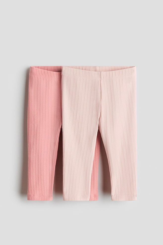 2-pack leggings - Pink/Light pink/Greige/Cream/Light dusty pink/Beige - 1
