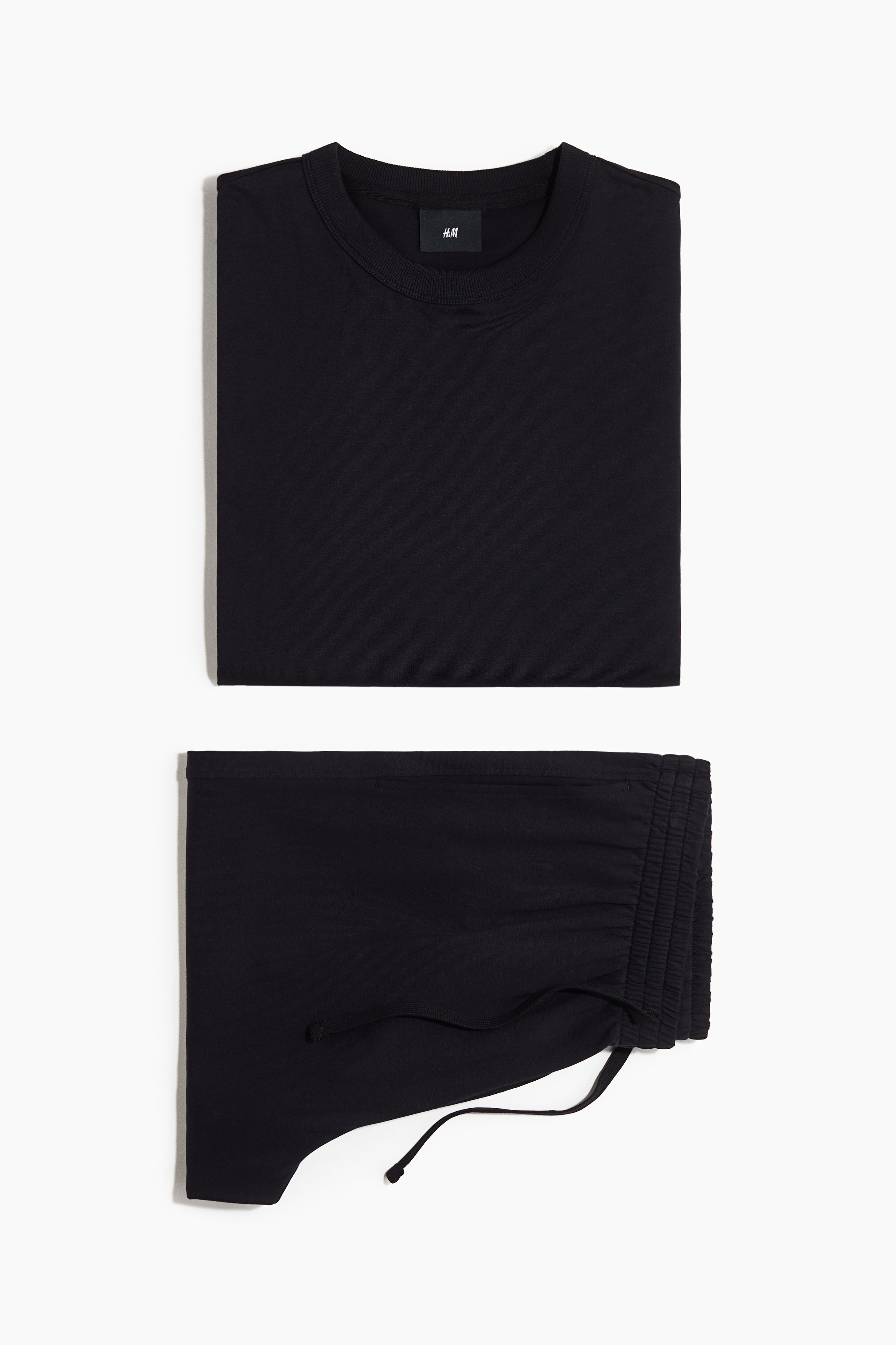 Pyjama aus Jersey - Marineblau/Dunkelbraun
