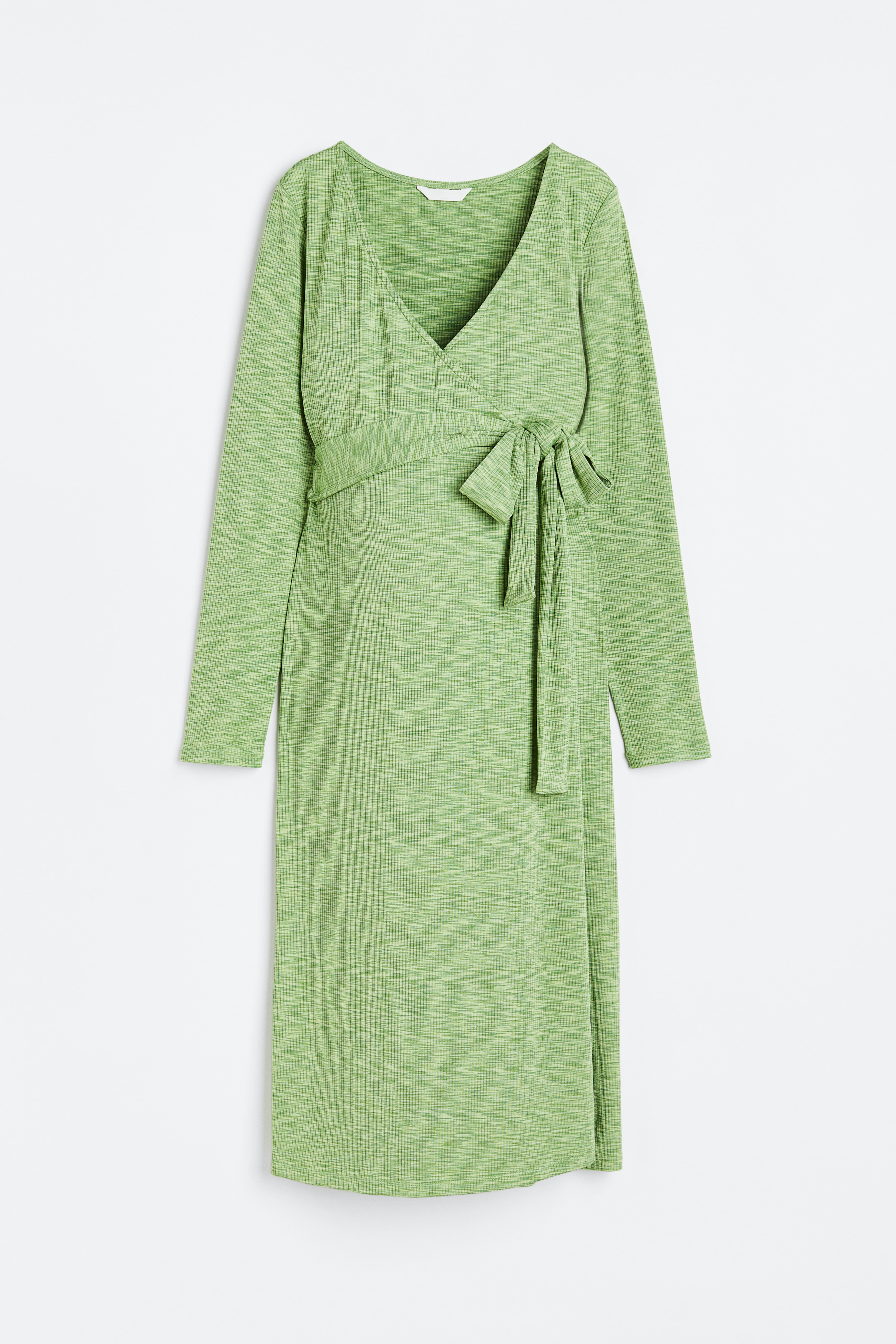 MAMA Ribbed Wrap Dress