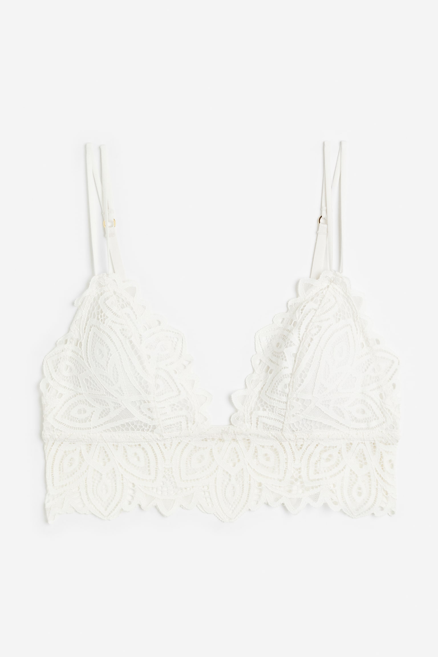 Lace Bralette - White - 1