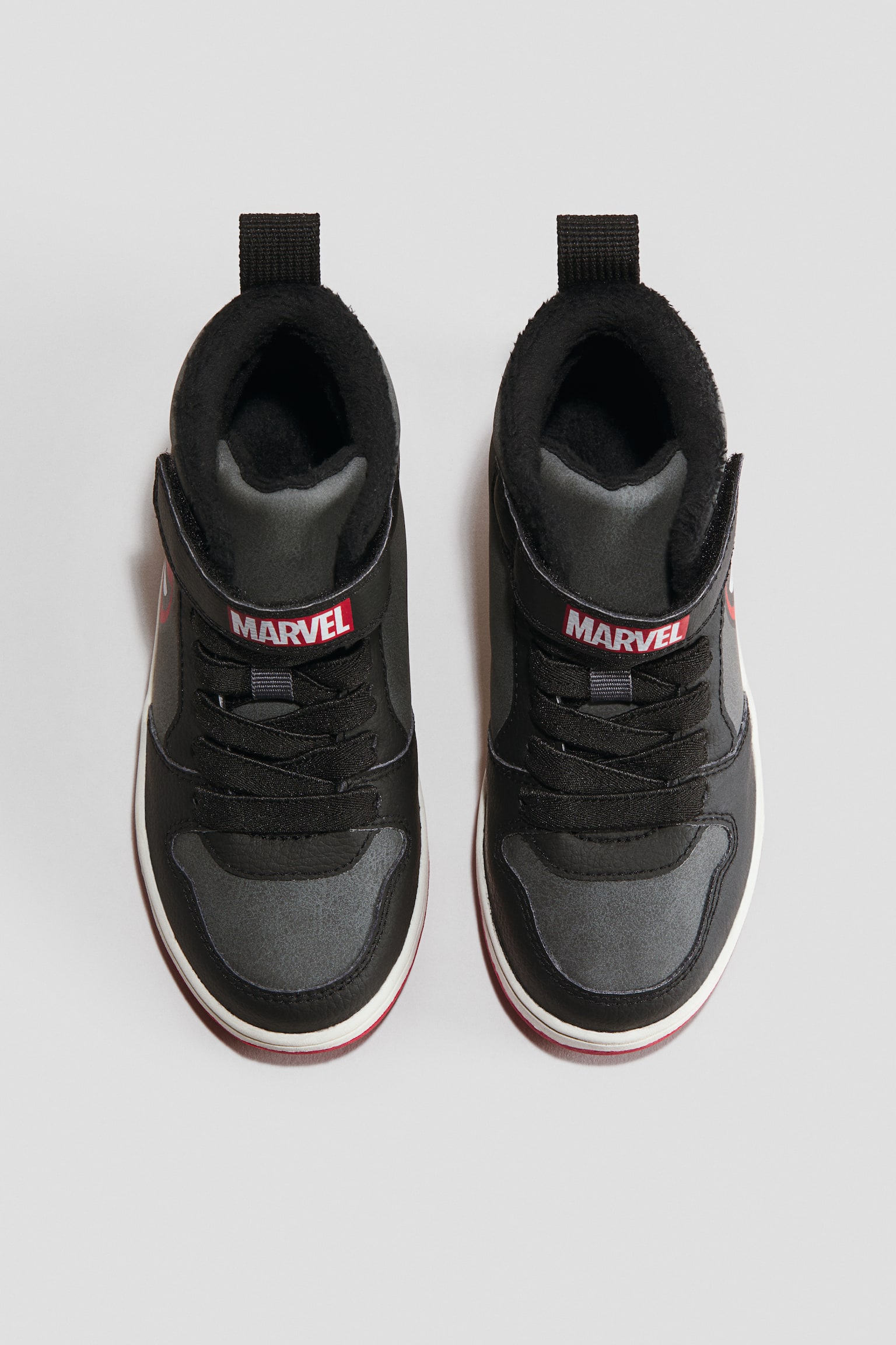 Varmfodrade ankelhöga sneakers - Mörkgrå/Spindelmannen/Svart/Svart/Minecraft/Mörkblå/Marvel Comics - 2