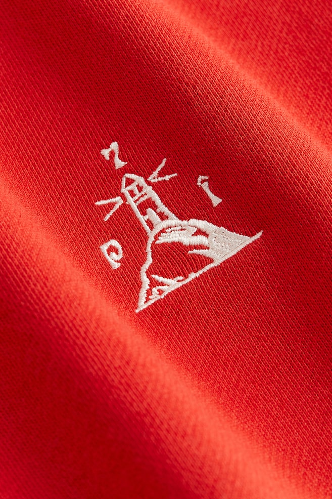 Sweatshirt in Regular Fit - Rot/Leuchtturm/Marineblau - 5