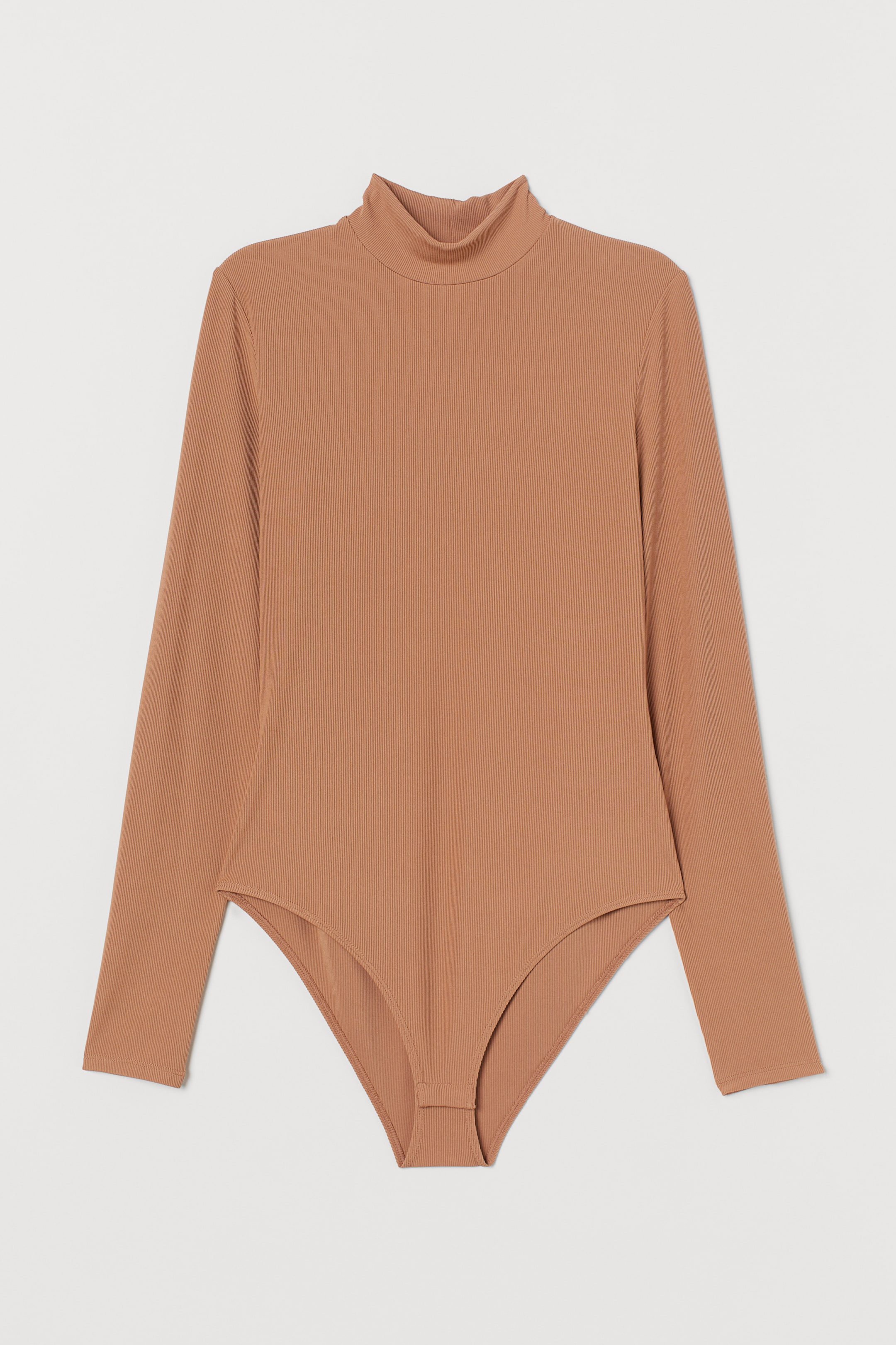 View larger image: Turtleneck body - Dark beige - Ladies | H&M HK 1
