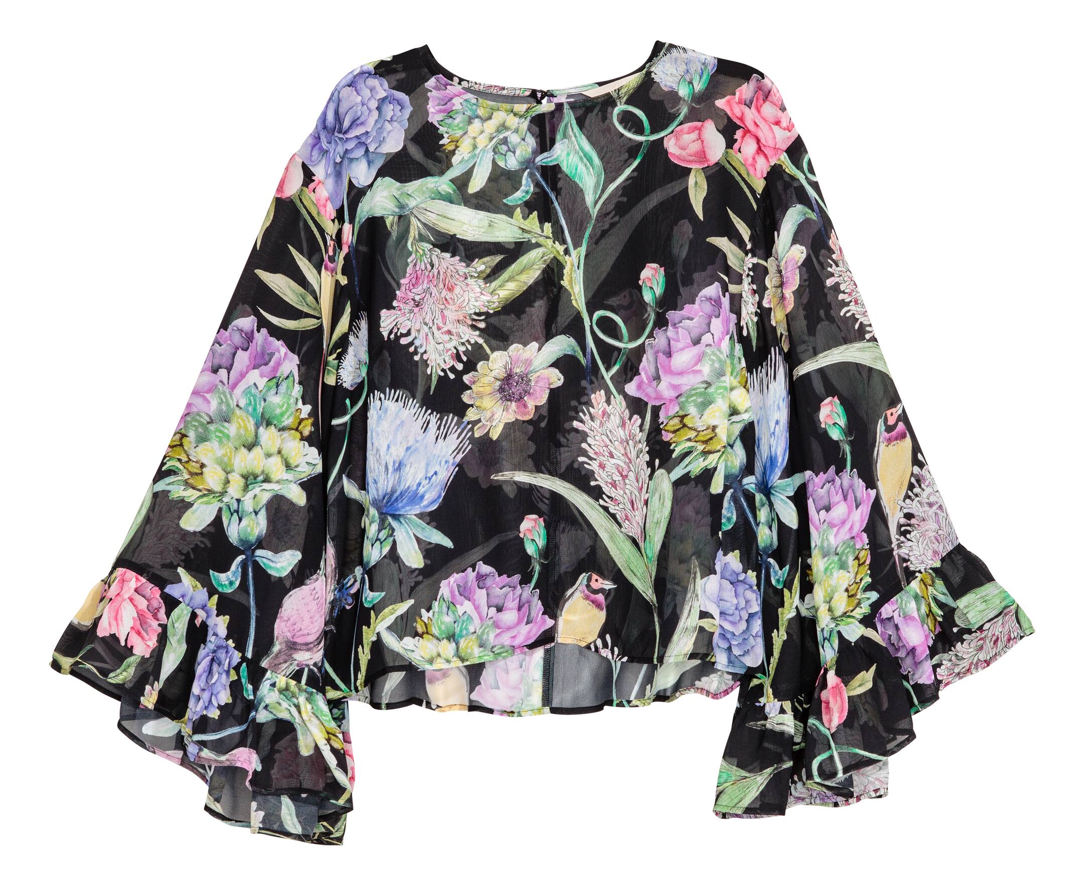 Vrouwen Zomer Tops Ronde Hals Driekwart Mouw Comfortabele Bloemenprint T-shirt Blouse Losse Tees voor Vrouwen, Paars, XL