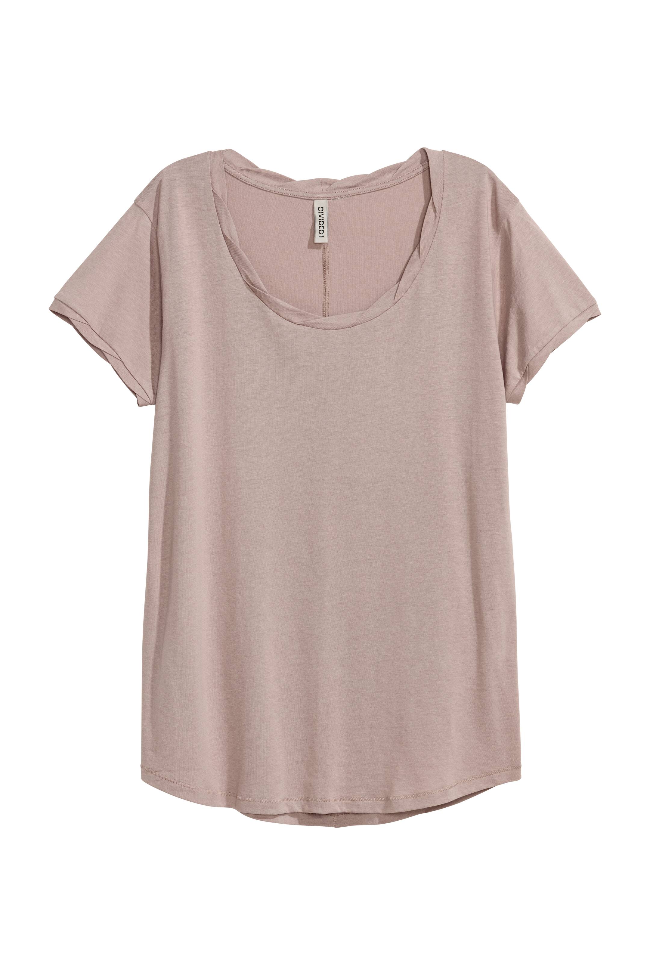 Agrandir l'image: T-shirt - Taupe - FEMME | H&M FR 1