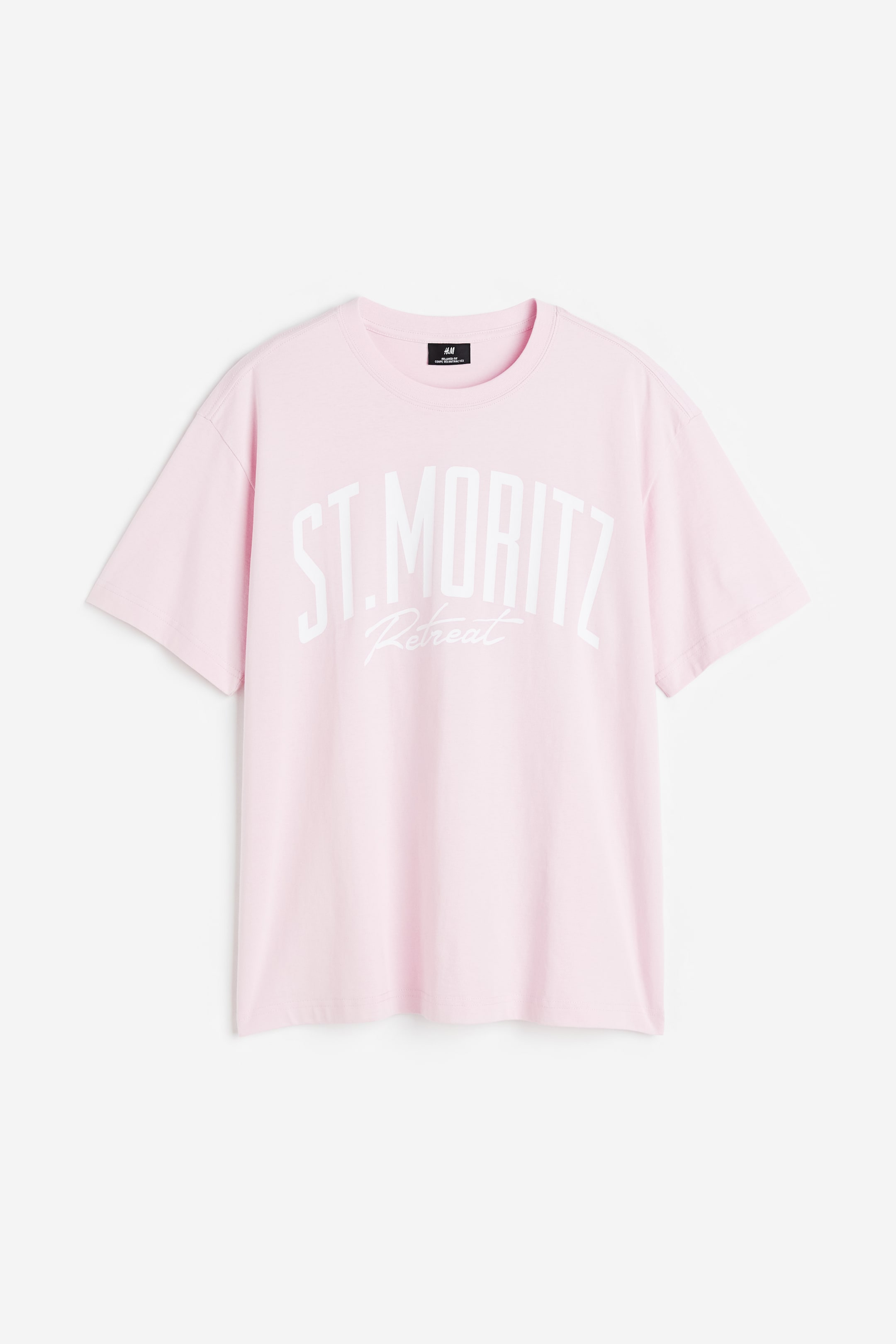 View larger image: Loose Fit Printed T-shirt - Pink/St. Moritz - Men | H&M 1