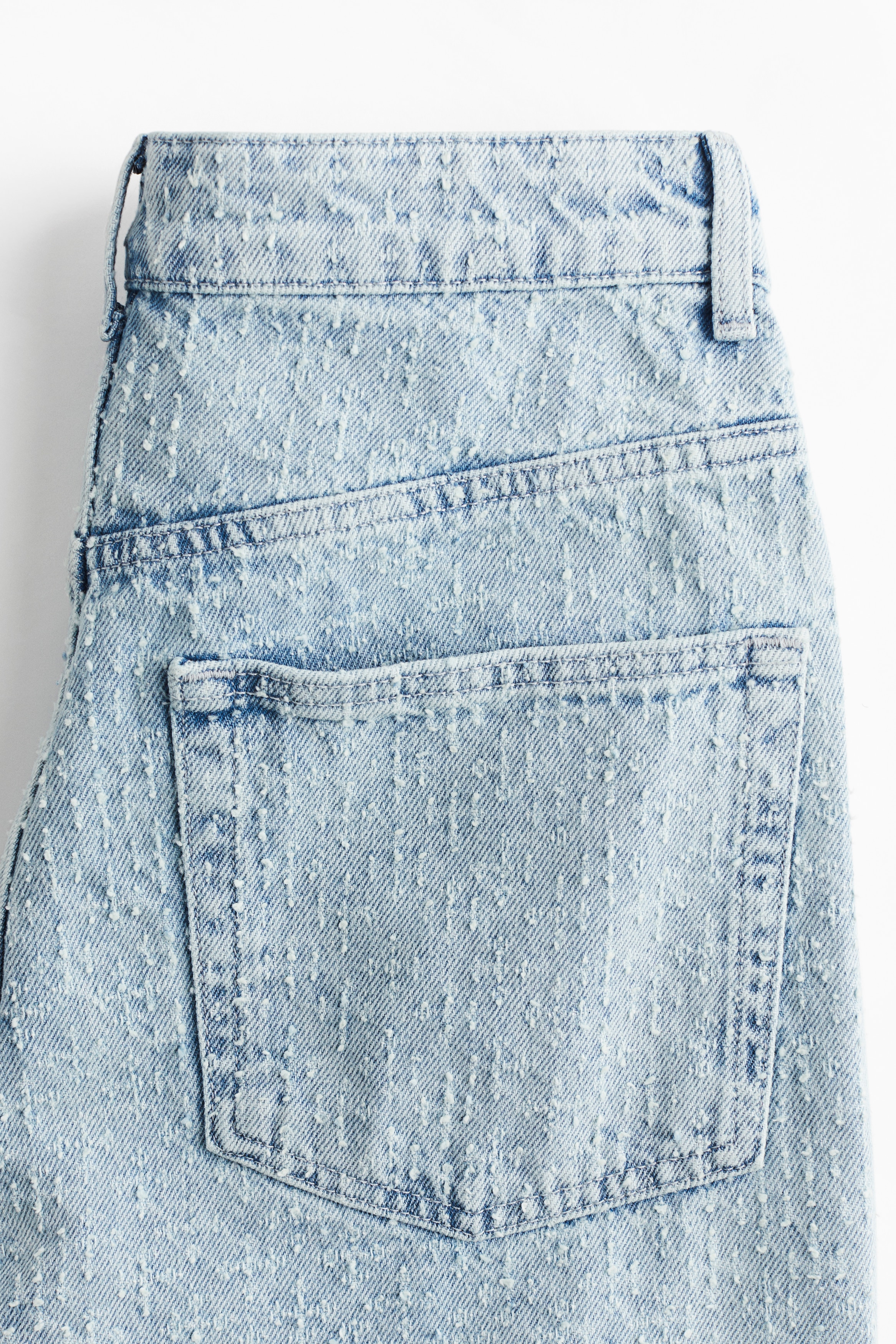 Bouclé denim jeans