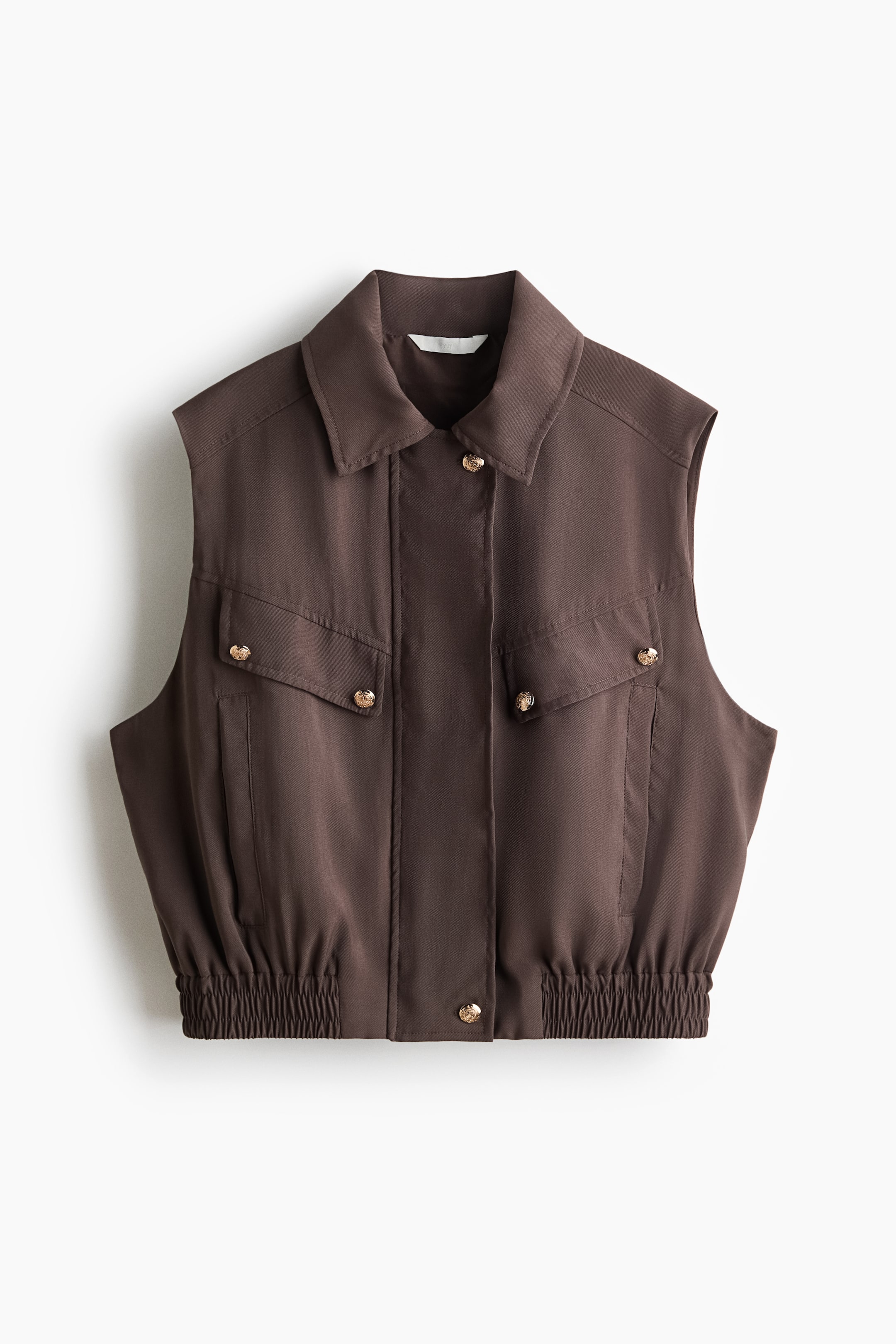 Größeres Bild ansehen: Weste aus Modalgemisch - Dunkelbraun - Ladies | H&M DE 1