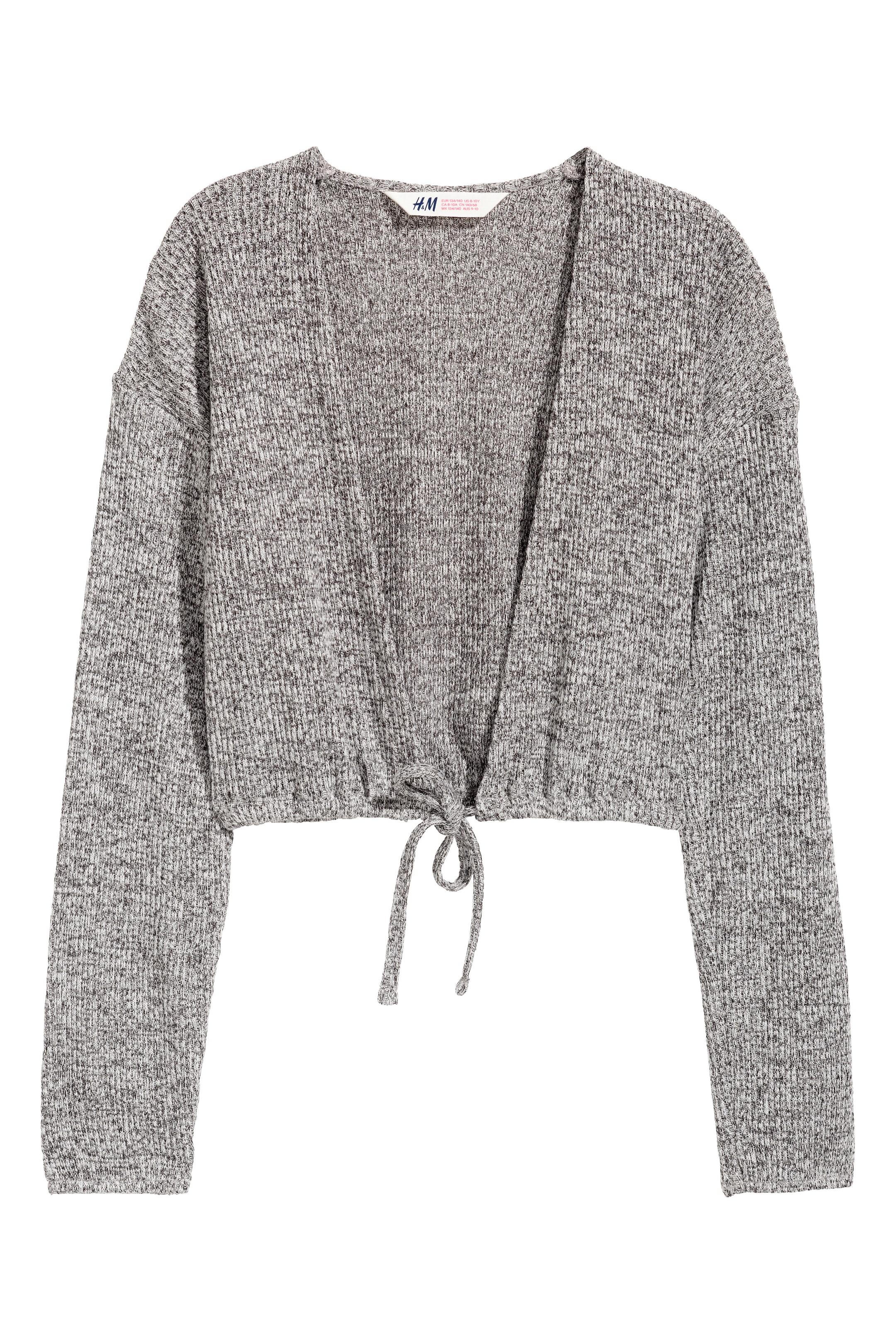 View larger image: Cropped cardigan - Grey marl - Kids | H&M GB 1