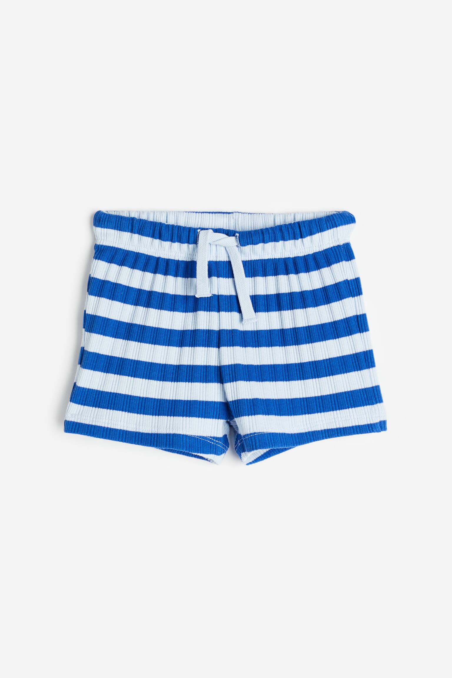 Jersey shorts - Blue/Striped - 1