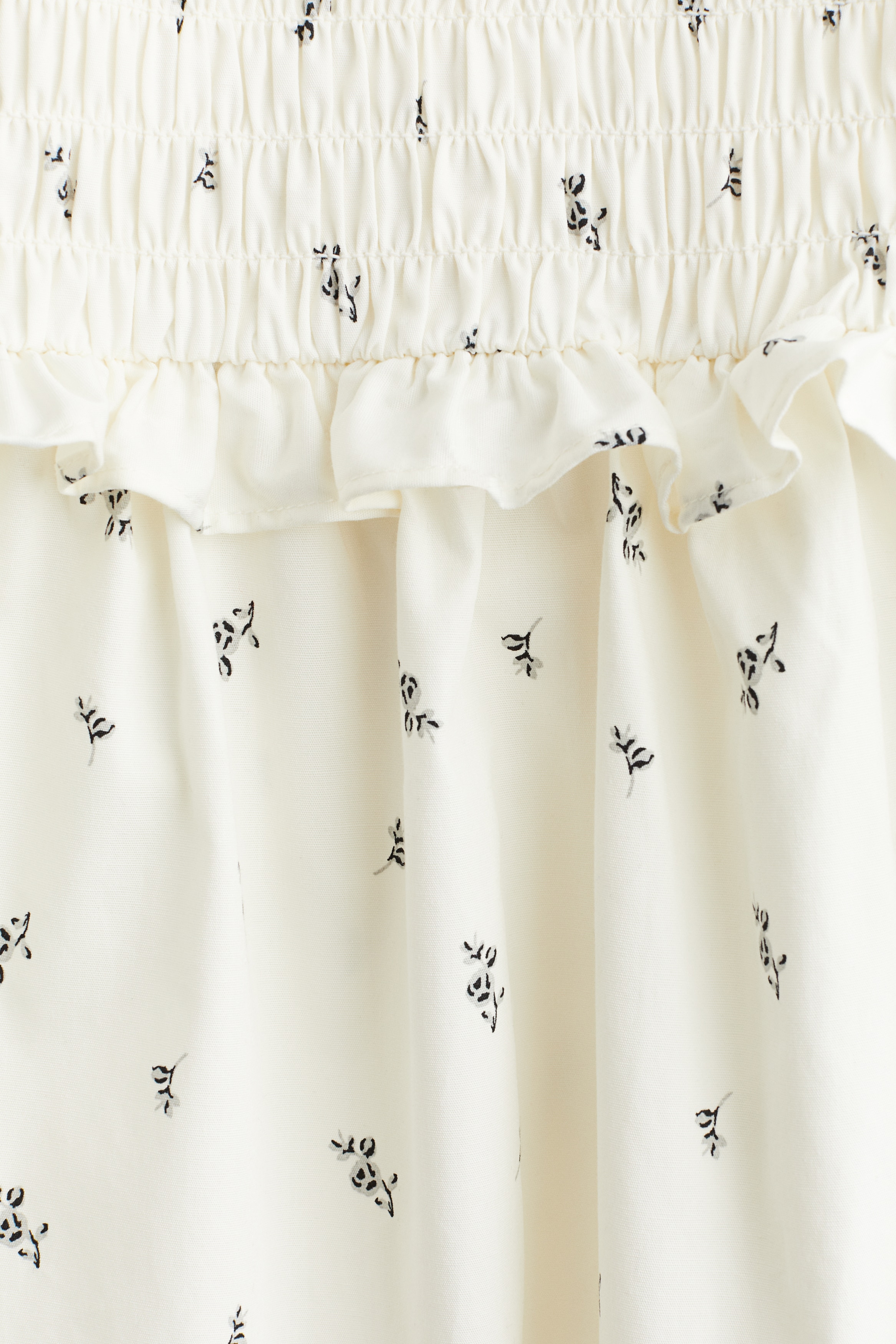 Flutter-sleeved poplin dress