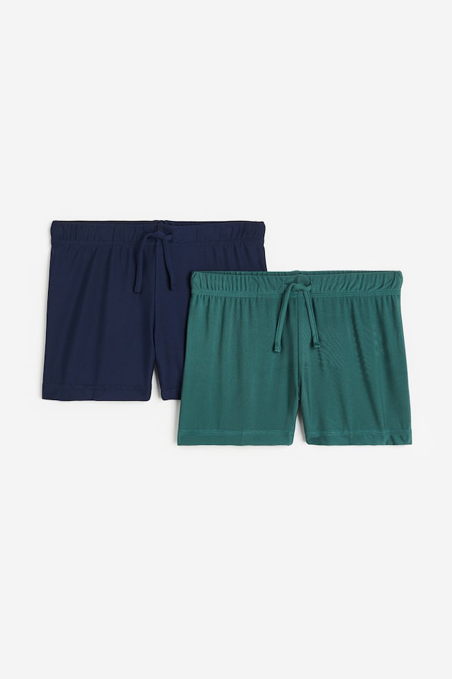 2-pack swimming trunks - Navy blue/Teal/Bright turquoise/Black - 1