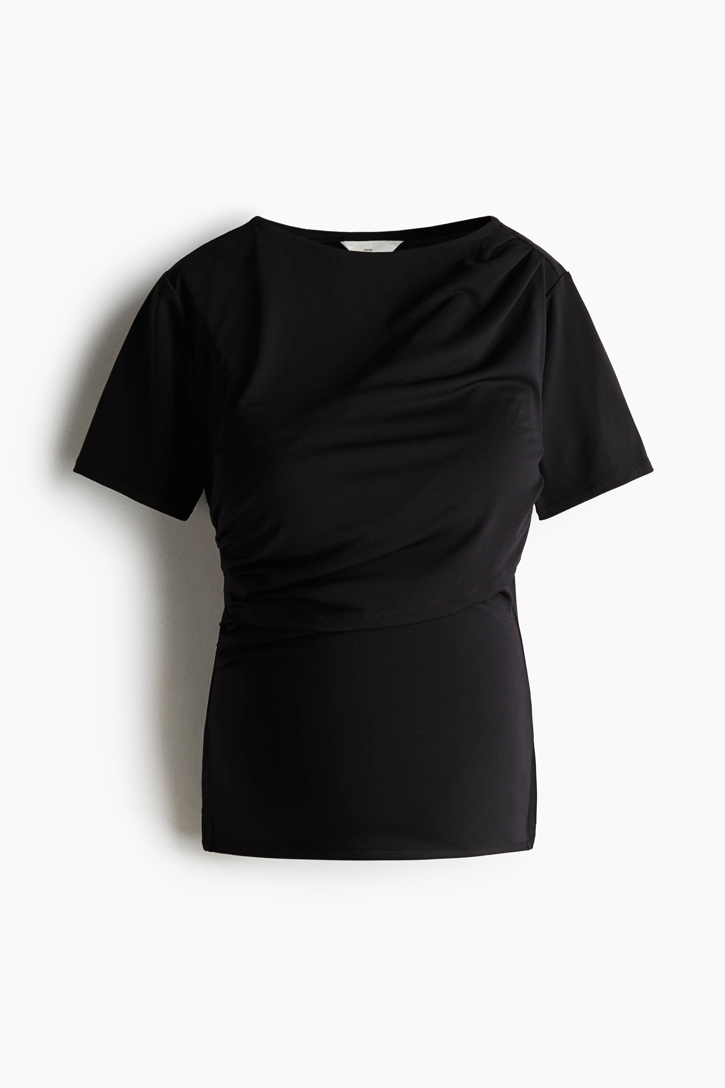 H&M MAMA - Black MAMA Draped nursing top - Size: XS  - H&M