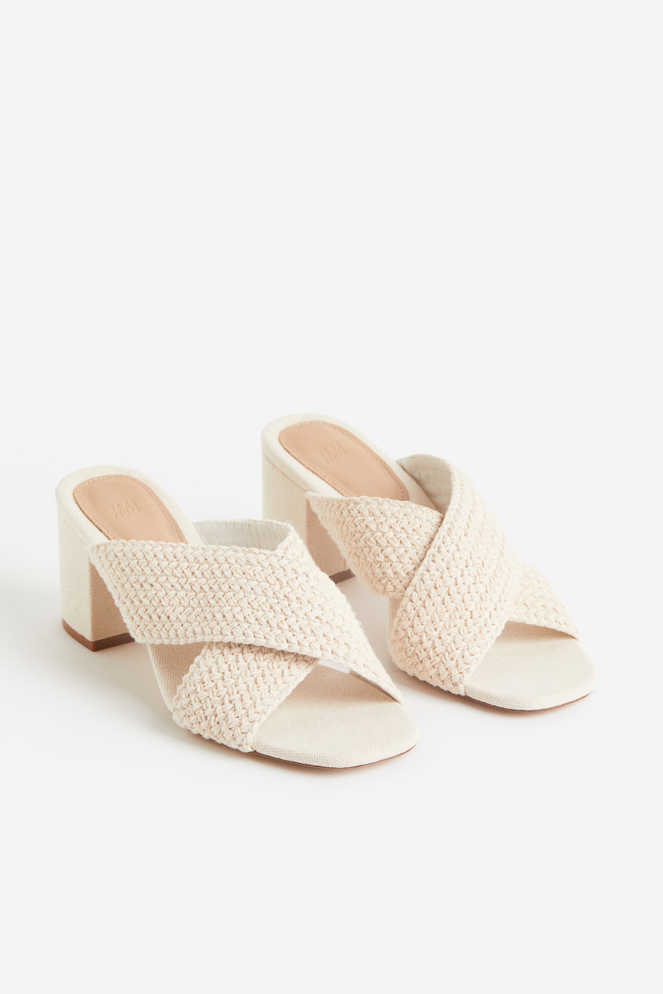 Crochet-look Mules