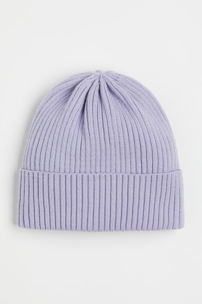 Knitted hat - Light purple/Light pink - 1
