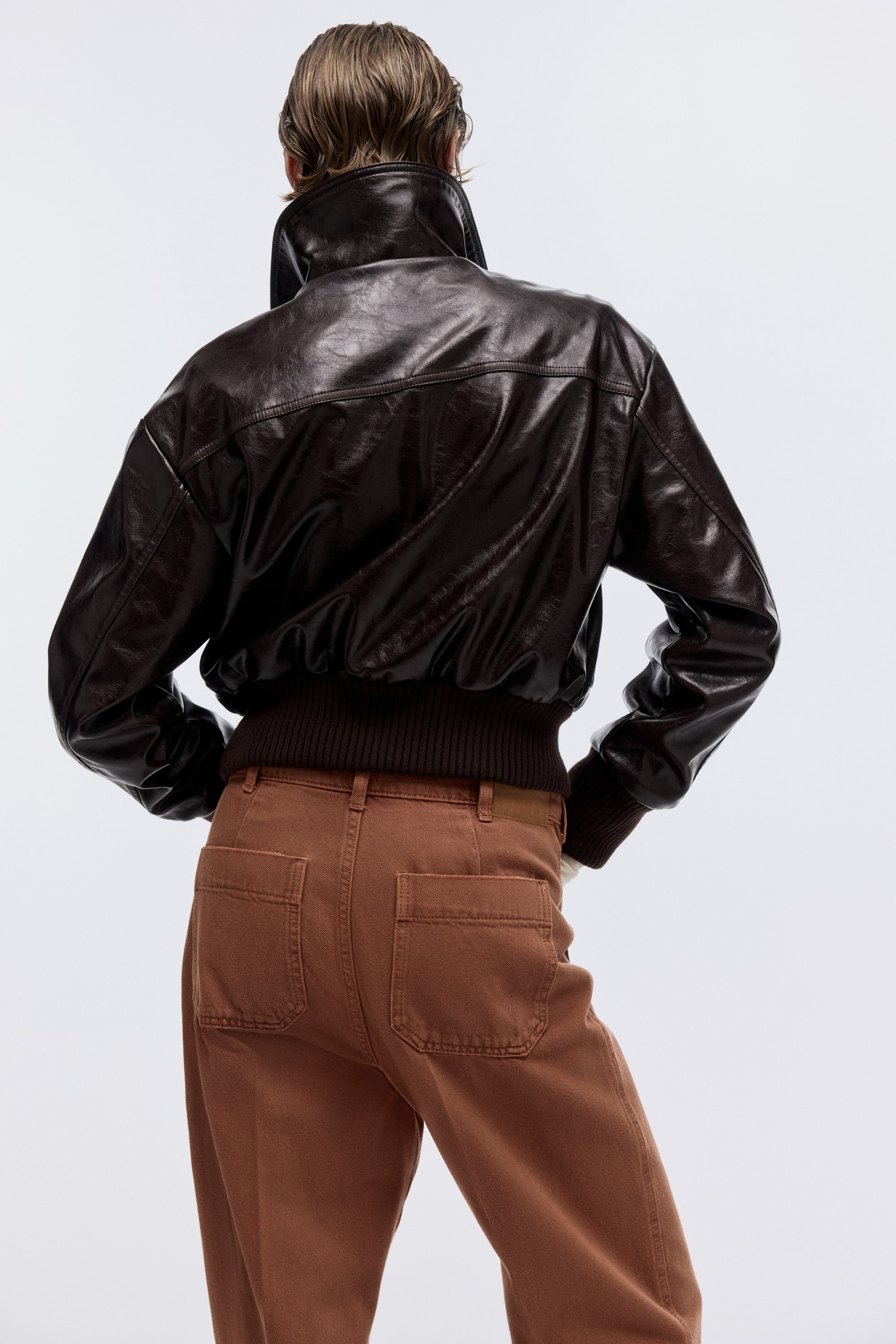 Zobacz większy obraz: Straight High Jeans - Terakota - ONA | H&M PL 4