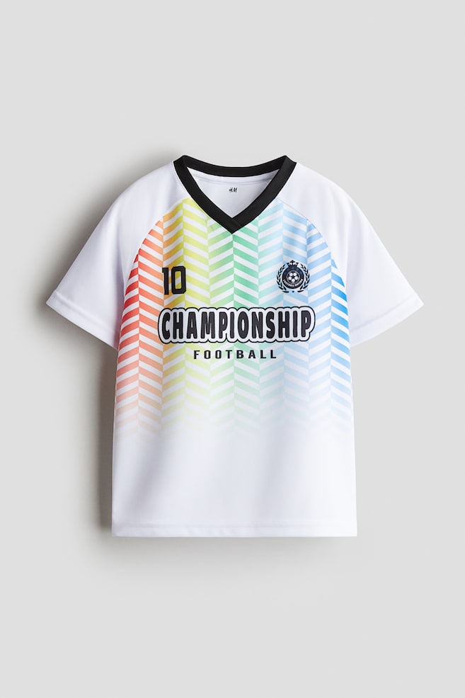 Maillot de football imprimé - Blanc/Championship/Vert vif/Goalie/Rose/Championship - 1