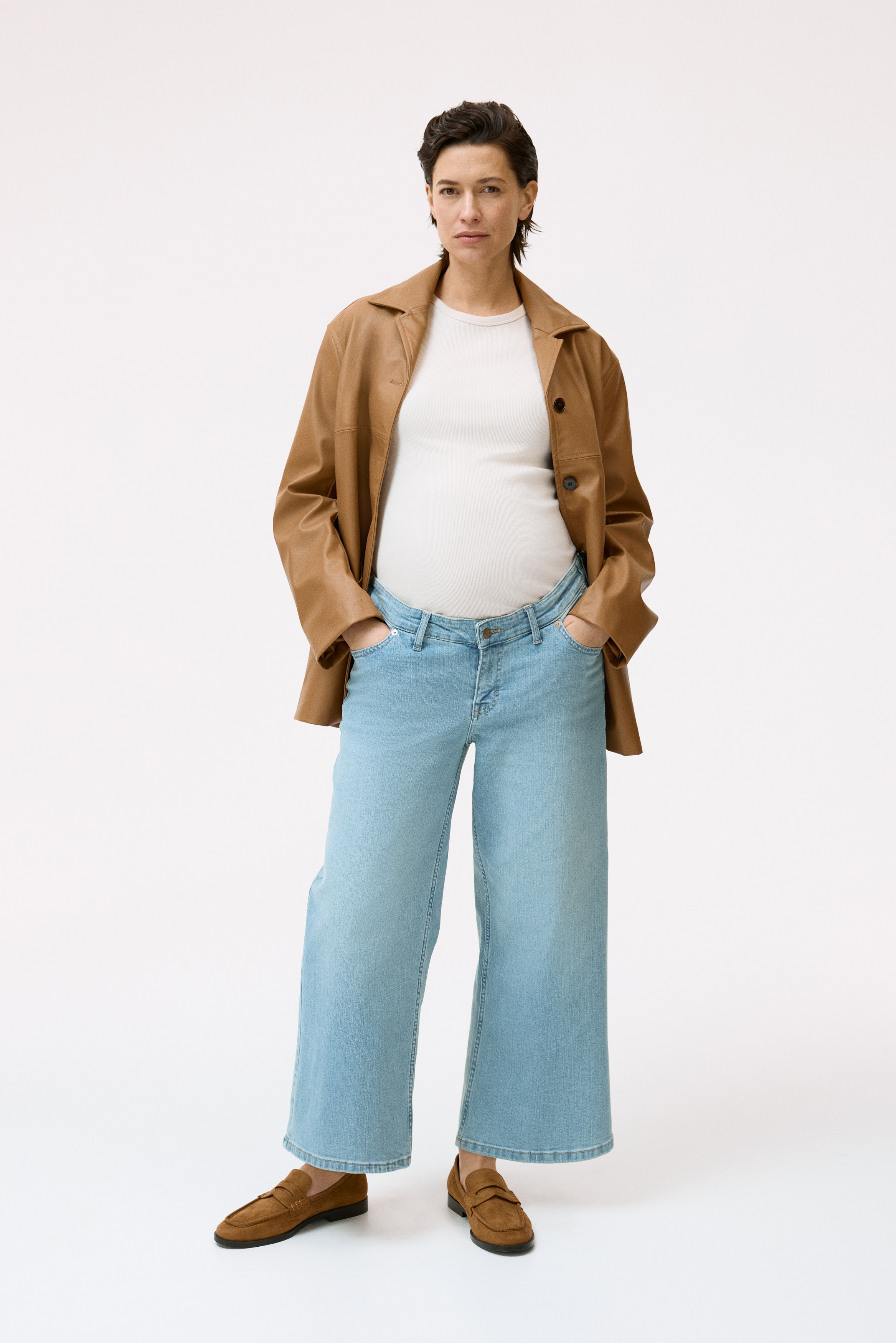 MAMA Wide Low Waist Ankle Jeans from H&M - $43.99