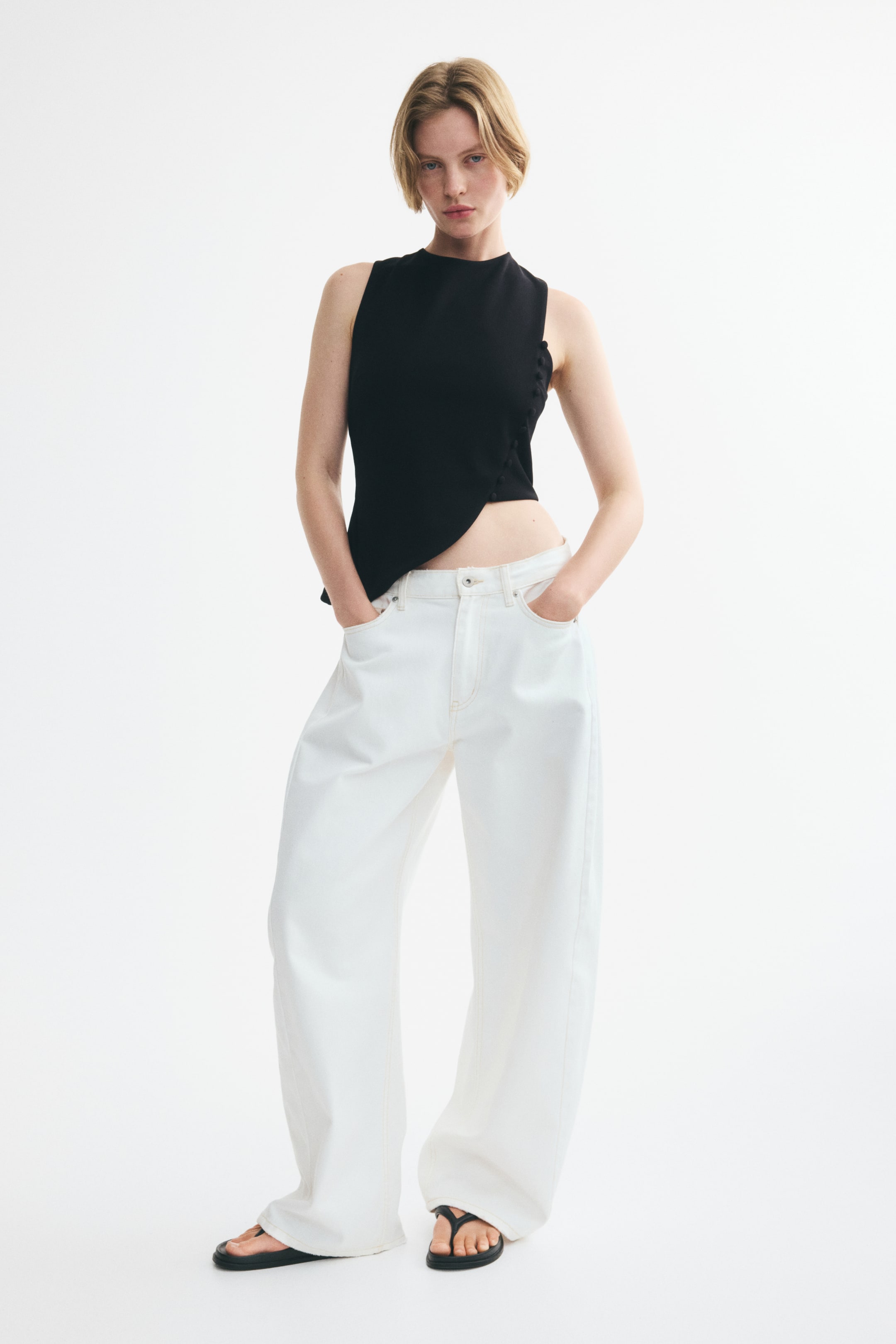 Asymmetric Jersey Top
