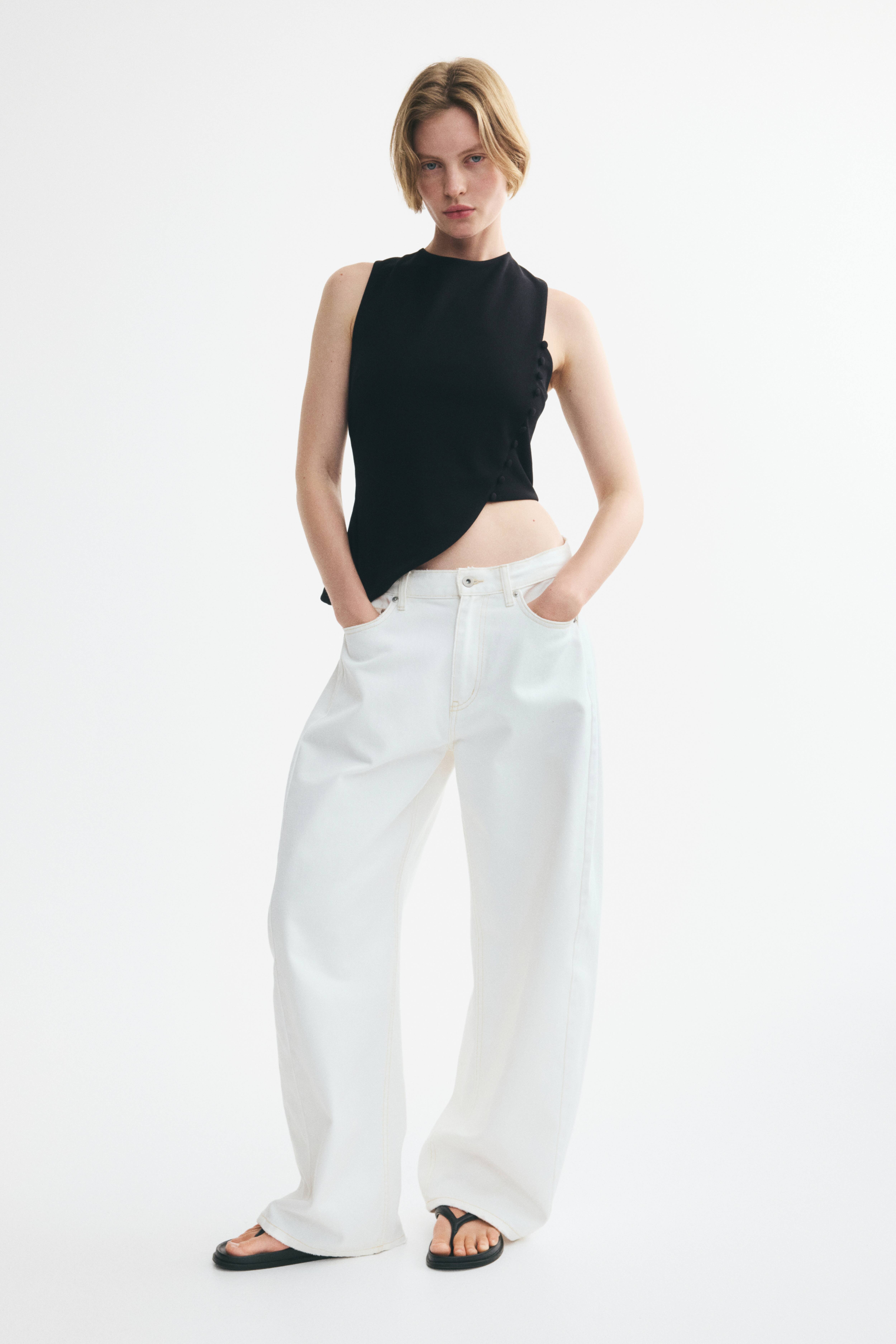 Asymmetric Jersey Top
