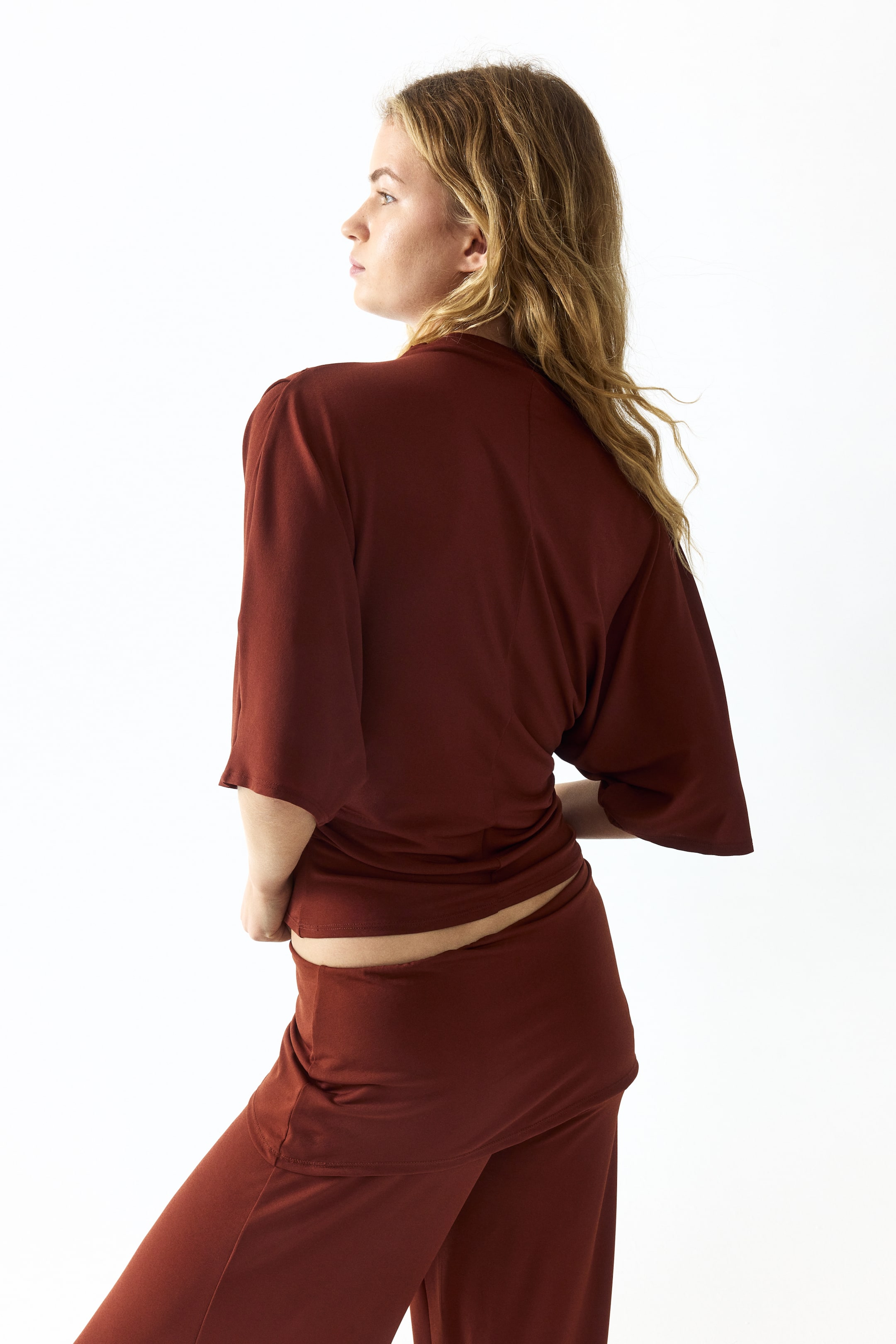 Draped Jersey Top