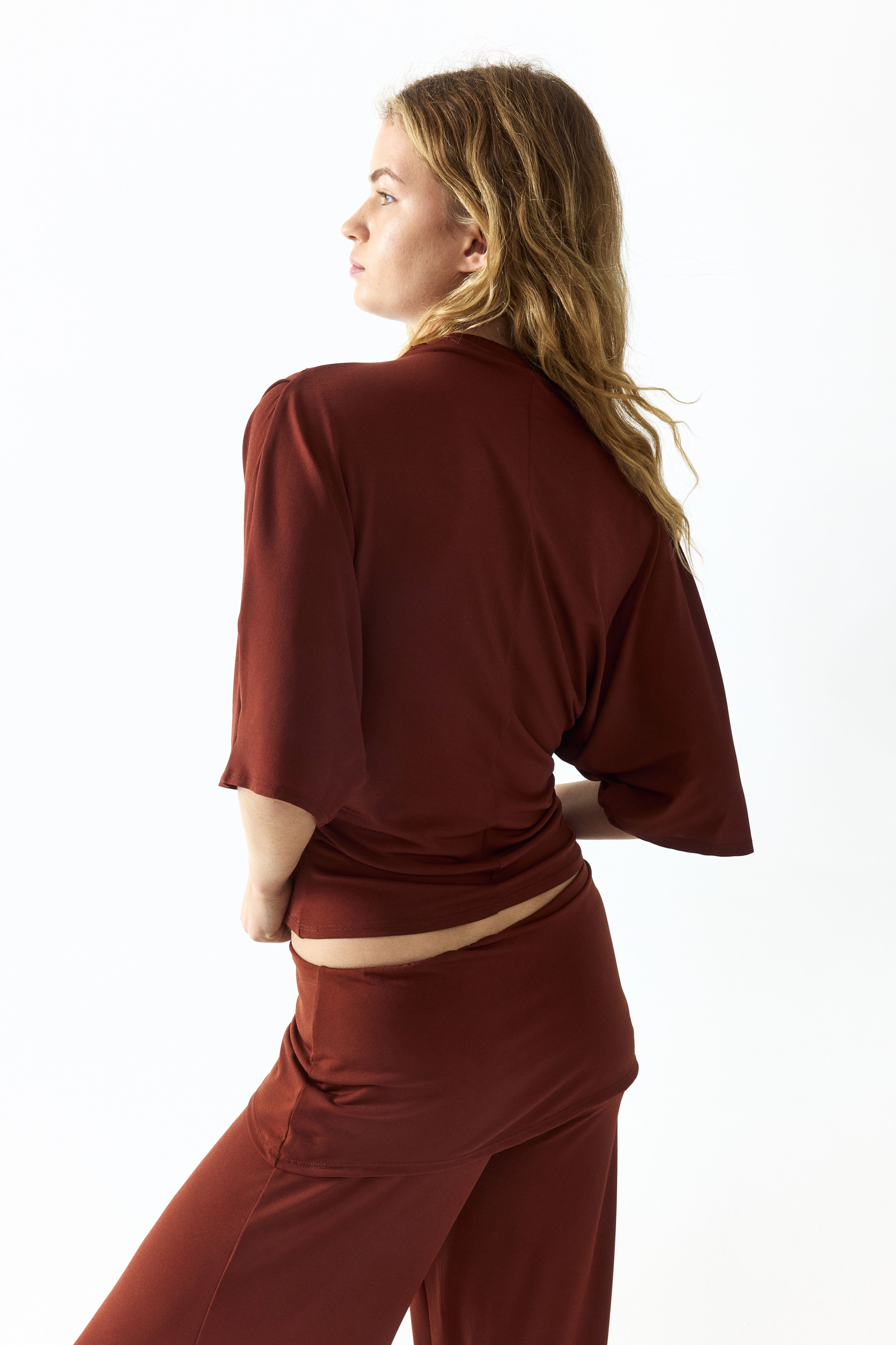 Draped Jersey Top