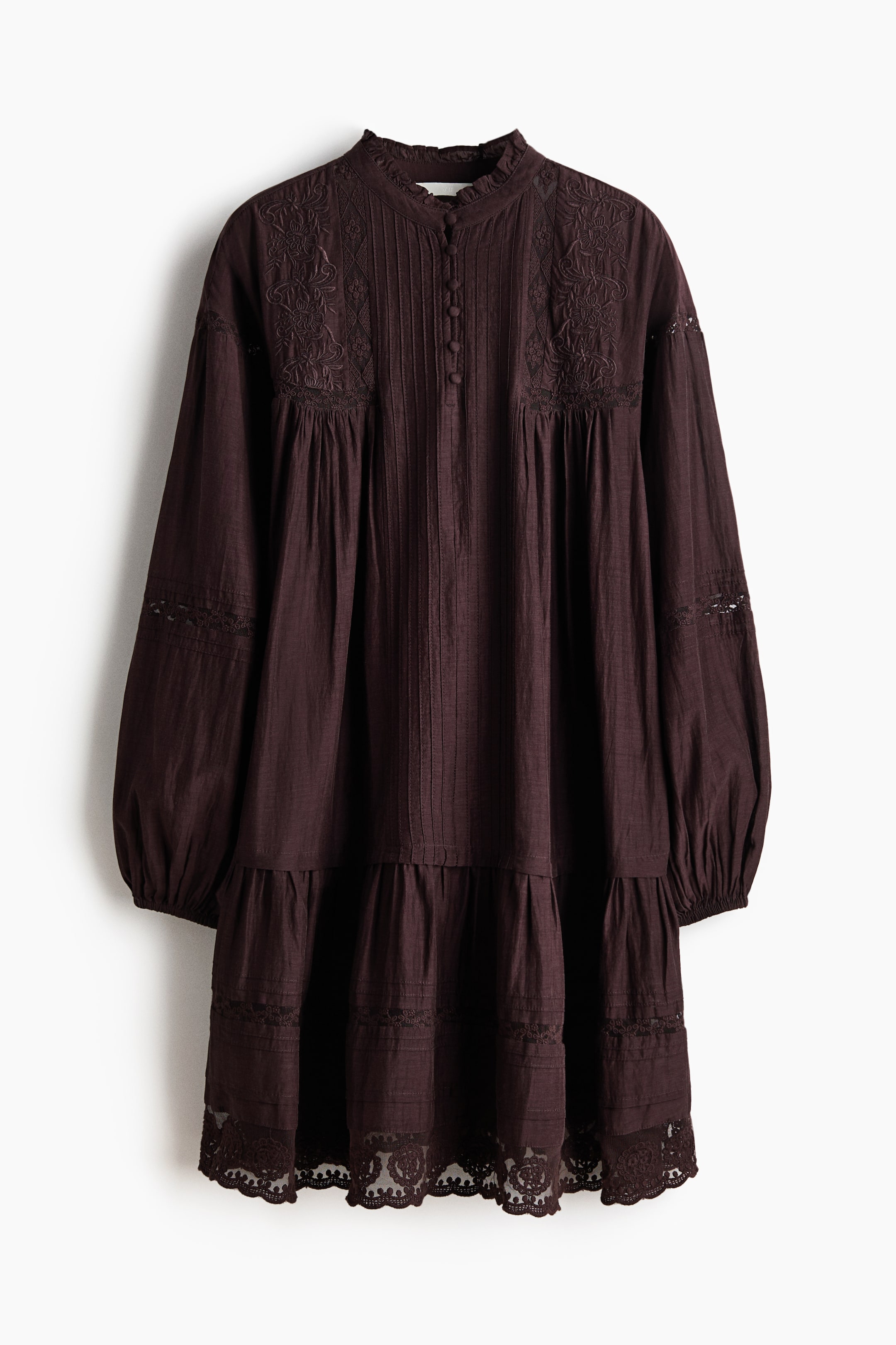 Lace-Trimmed Tunic Dress