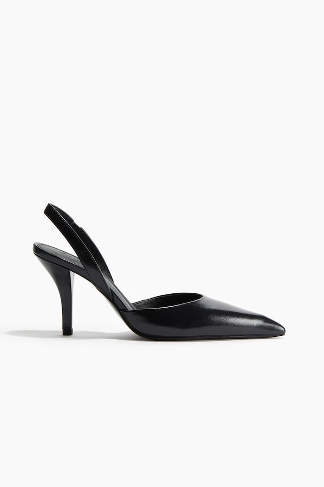 Chaussures à talon avec bout pointu - Noir/Bordeaux - 1